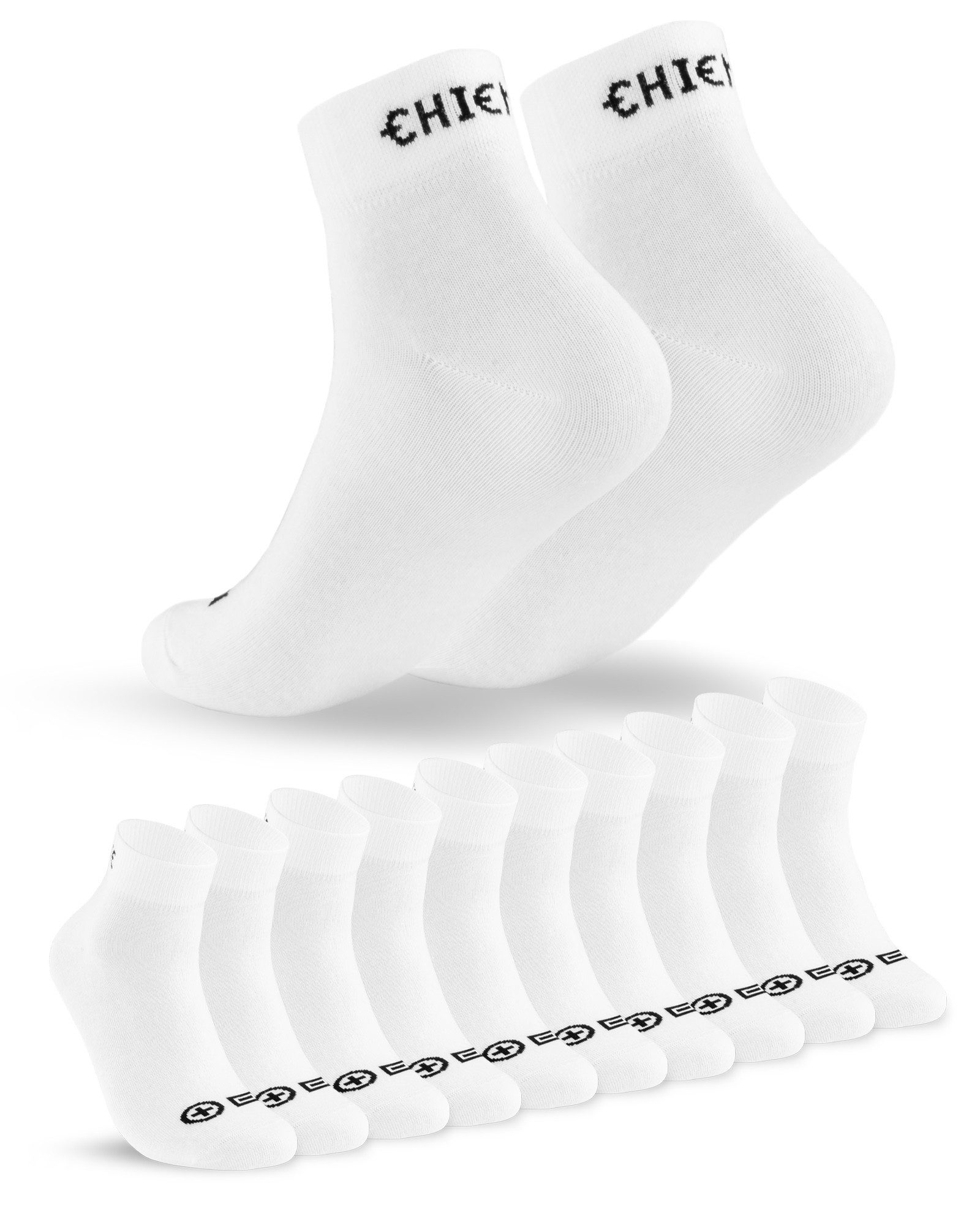 Chiemsee Sneakersocken 10 Paar Sport Sneaker Socken Damen und Herren mit Komfortbund ohne Gummidruck