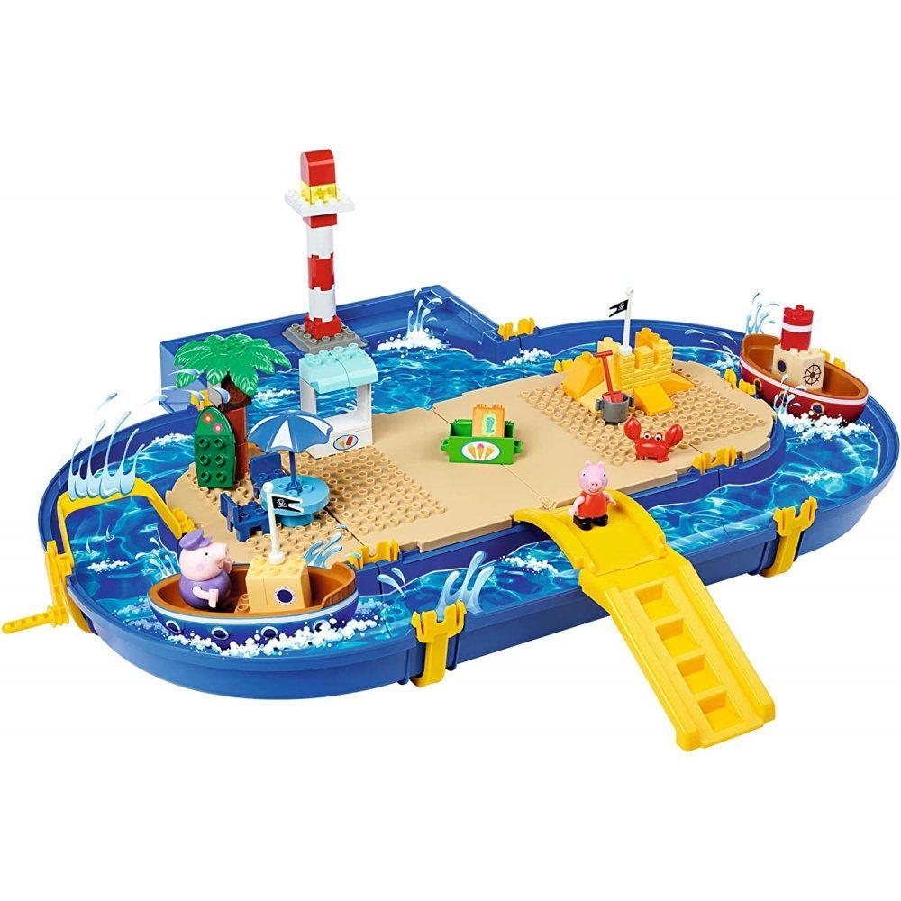 BIG Wasserbahn Waterplay Peppa Pig Holiday - Wasserbahn - blau