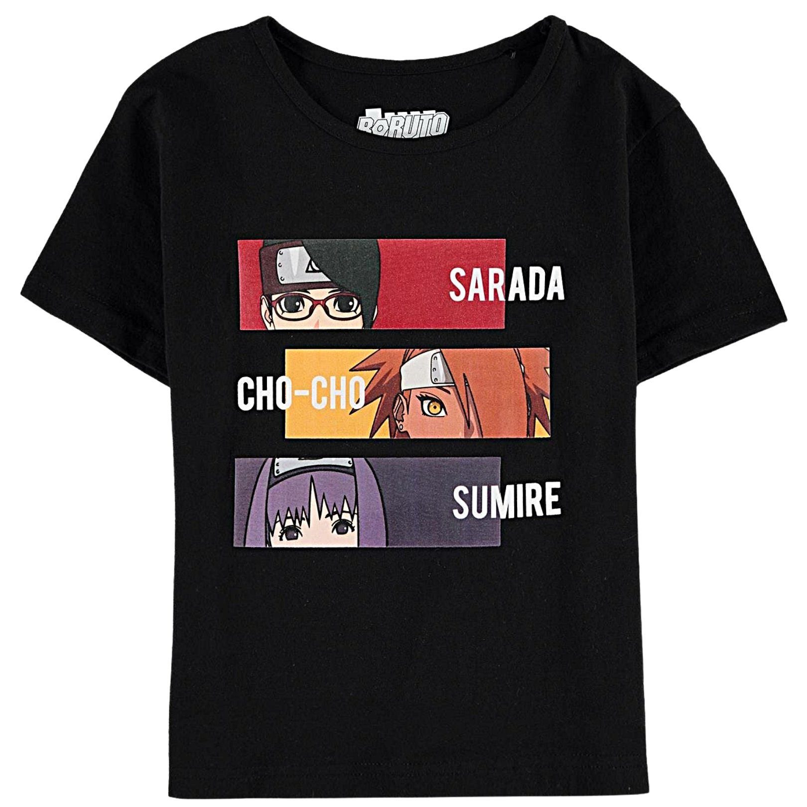 - 176 Naruto Kurzarmshirt Größe cm Mädchen 134 T-Shirt Boruto