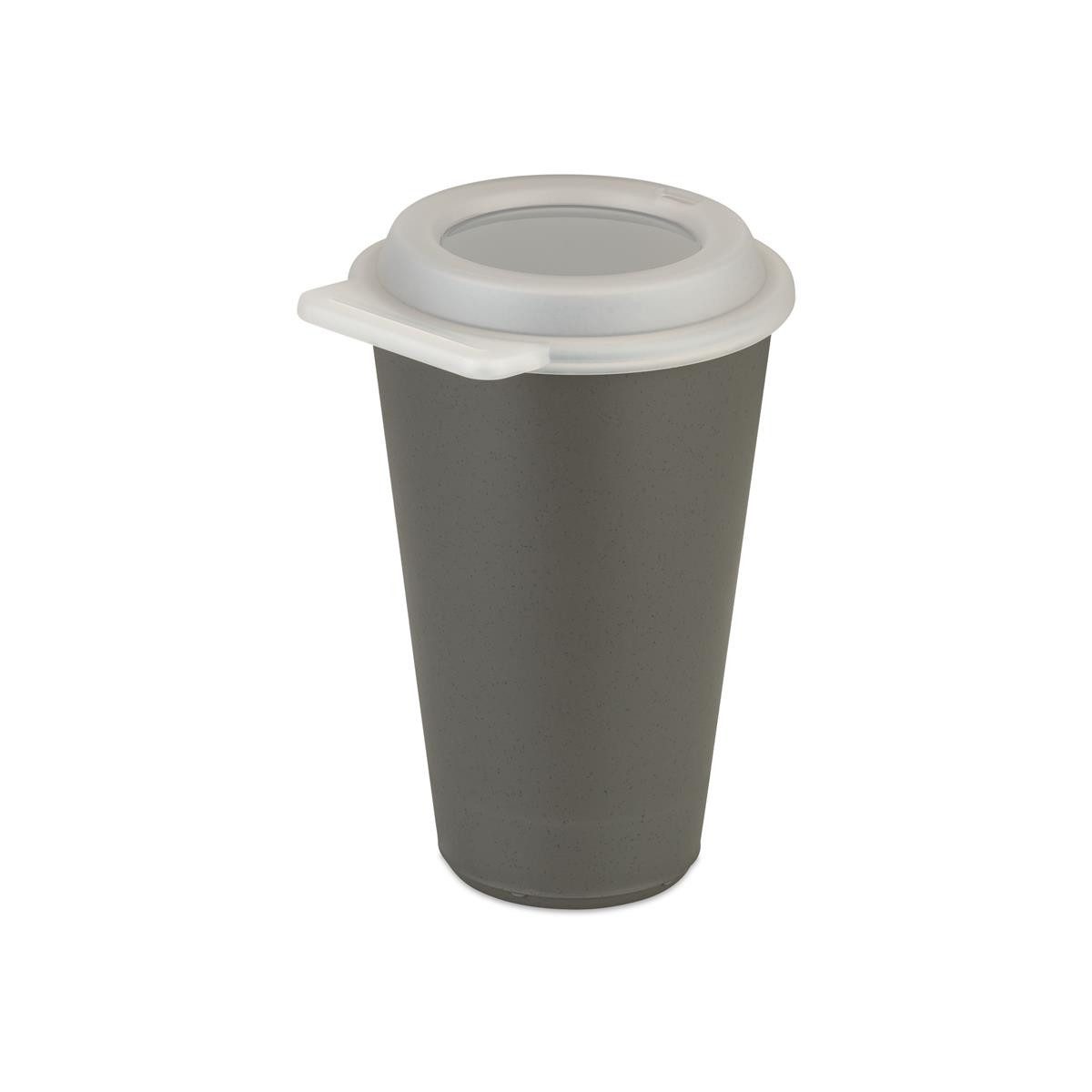 KOZIOL Geschirr-Set koziol Кружки MOVE CUP 8141800 Deckel 400ml ash grey