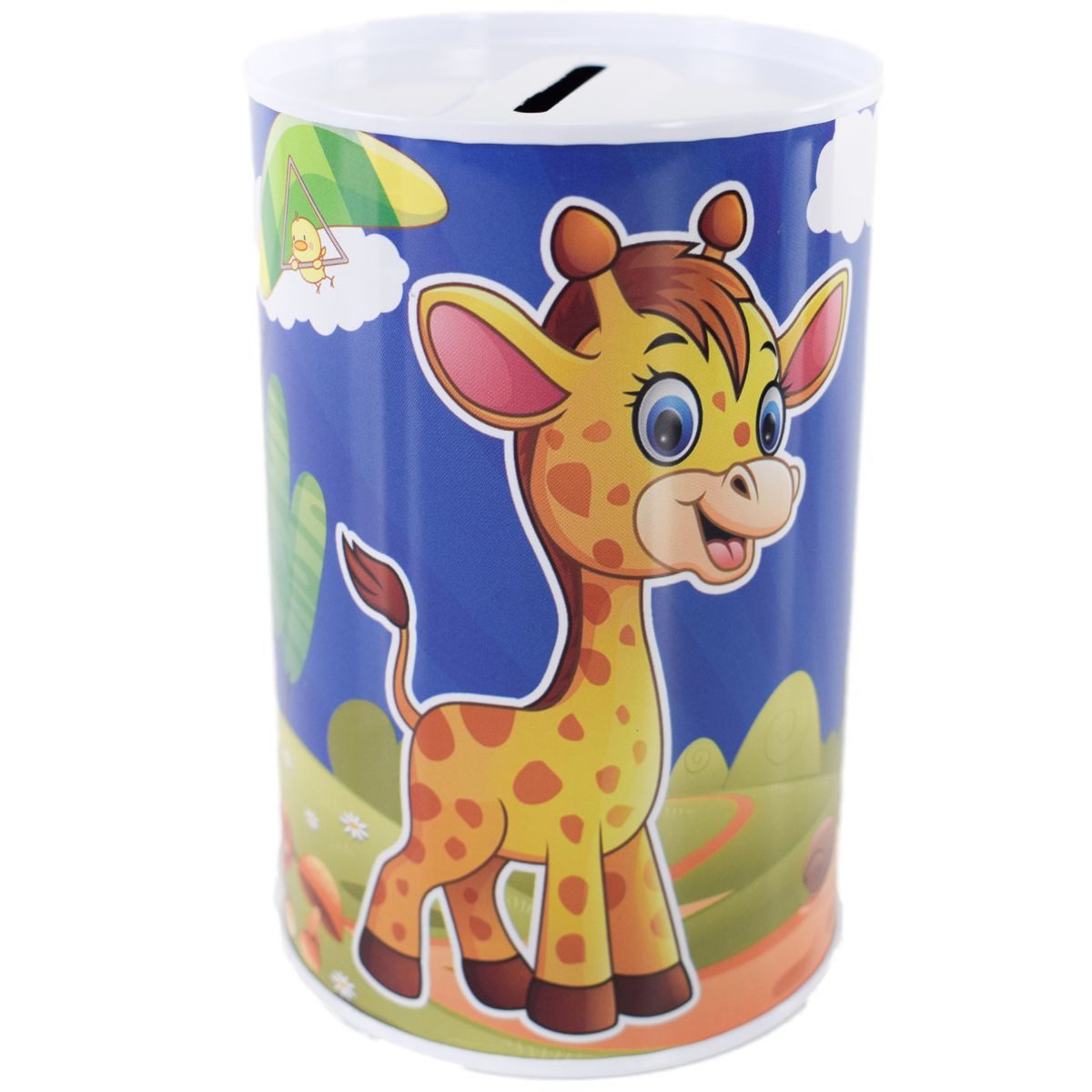 Marabellas Shop Spardose Metall-Spardose für Kinder ohne Öffnung im Tier Design ca. 12,5 cm, (1-tlg), Kompaktes Format