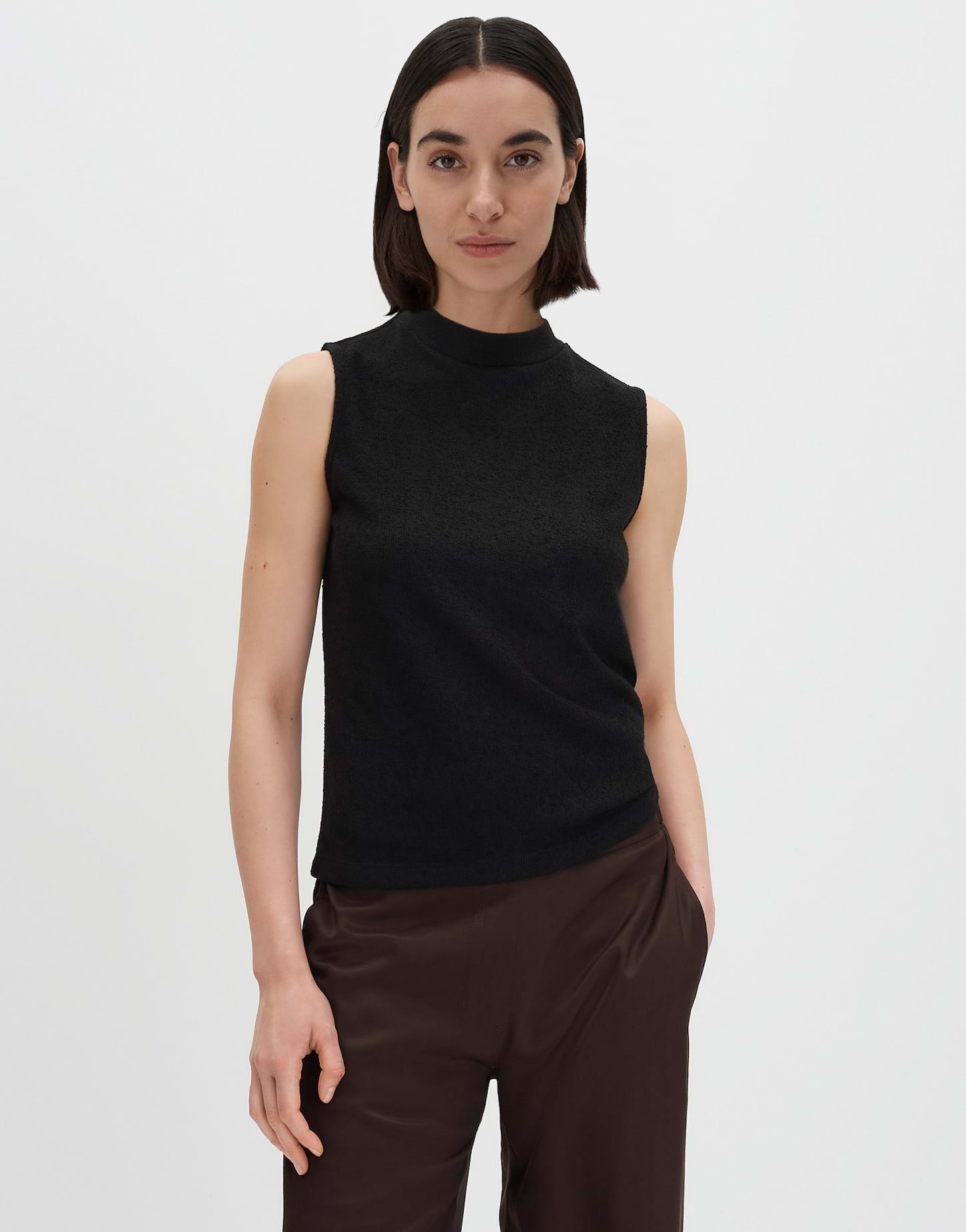 someday Shirttop KOSINA Slim in Bouclé Optik