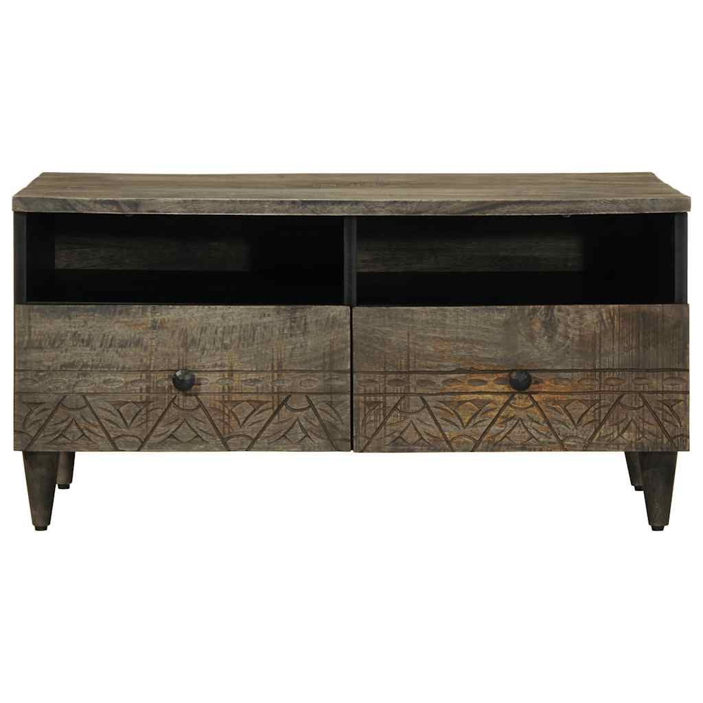 vidaXL Couchtisch Couchtisch Hellgrau 80x54x40 cm Massivholz (1-St)