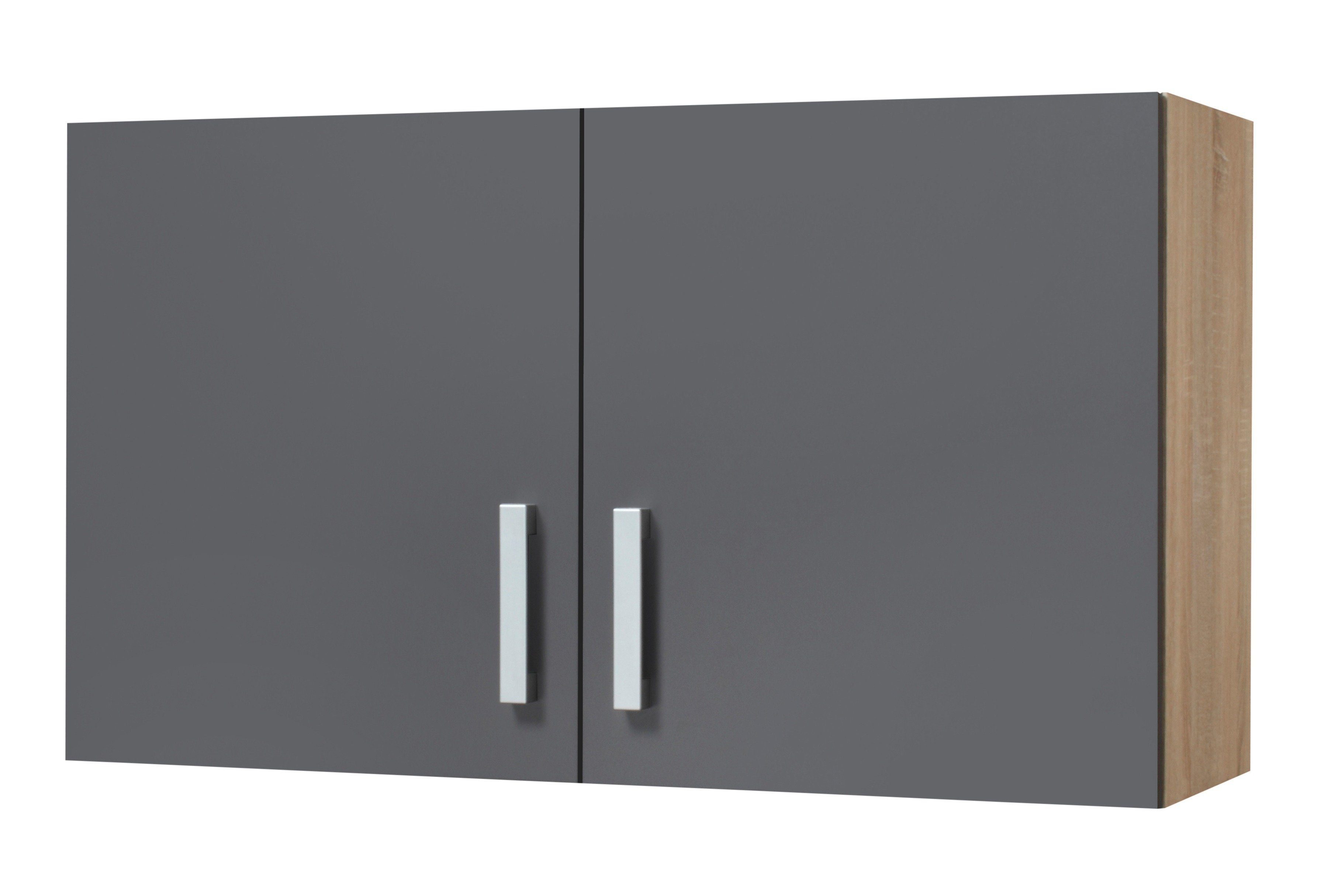 Beliebt & neu! HELD MÖBEL Hängeschrank Toronto, eiche anthrazit/ Breite 100 cm