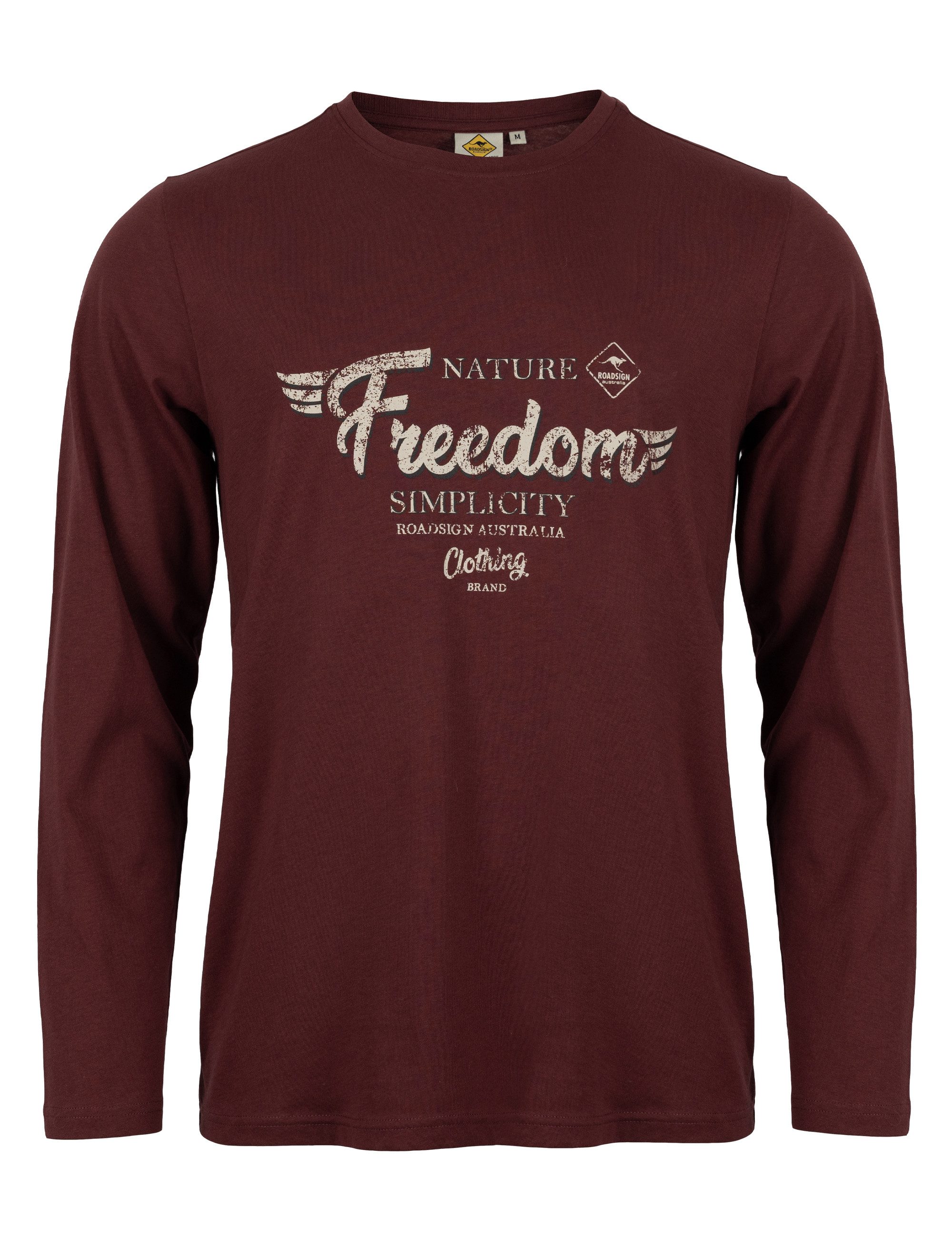 ROADSIGN australia Langarmshirt Free Spirit (1, 1-tlg., 1) Statement-Shirt für moderne Casual-Outfits