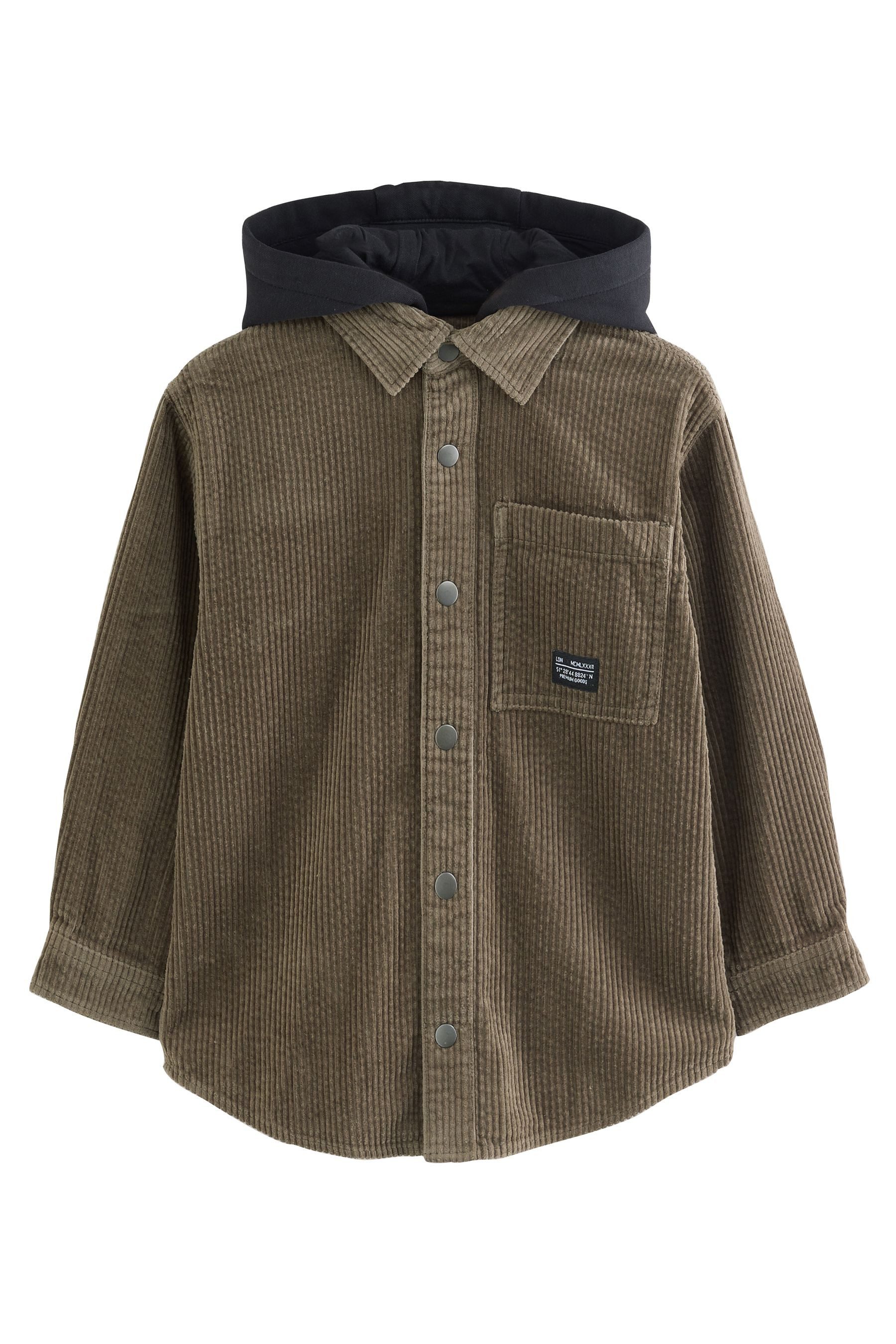 Next Outdoorhemd Hemdjacke aus Cord mit Kapuze (1-tlg)