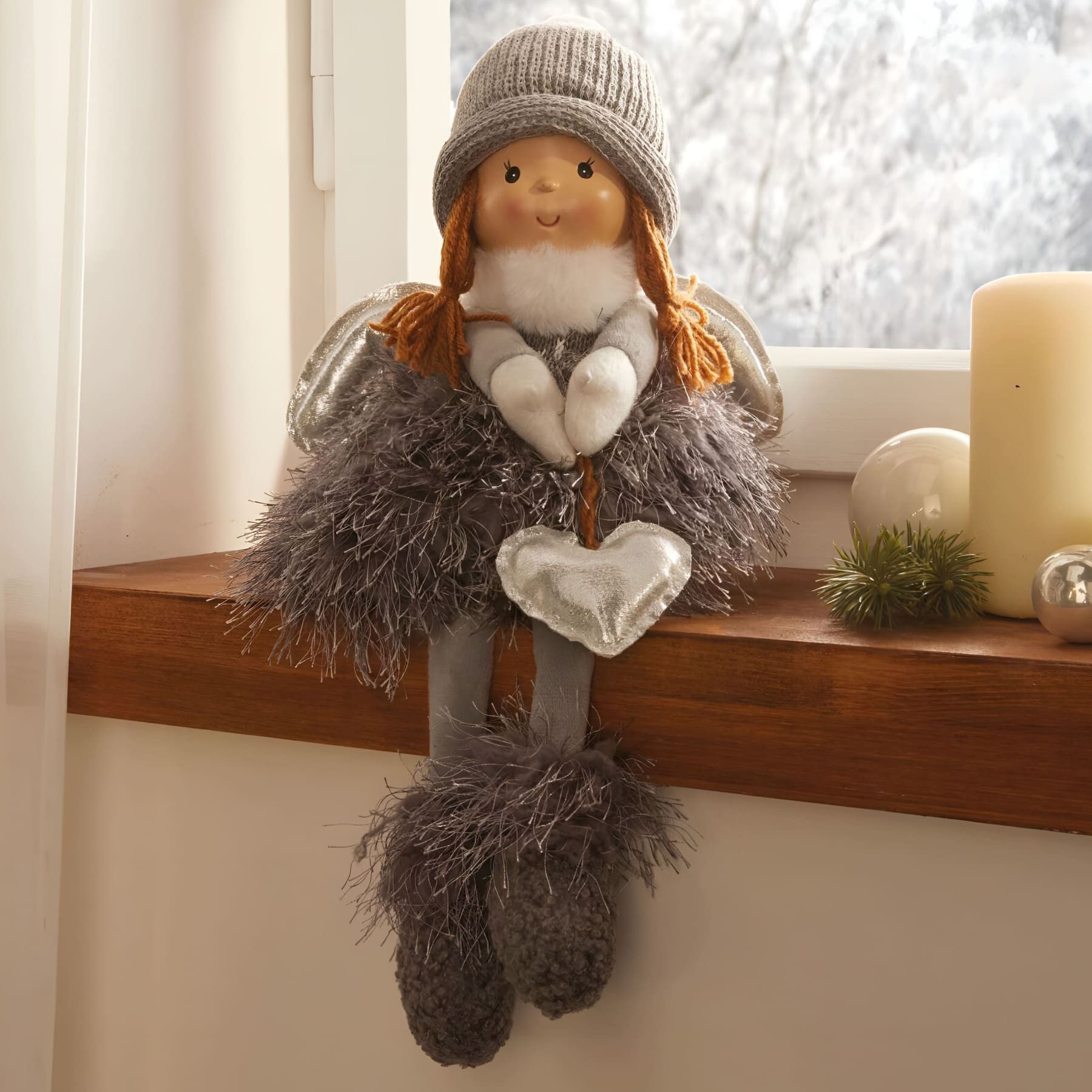 Dekoleidenschaft Engelfigur Kantenhocker "Engelchen" Weihnachtsdeko Engel, günstig online kaufen