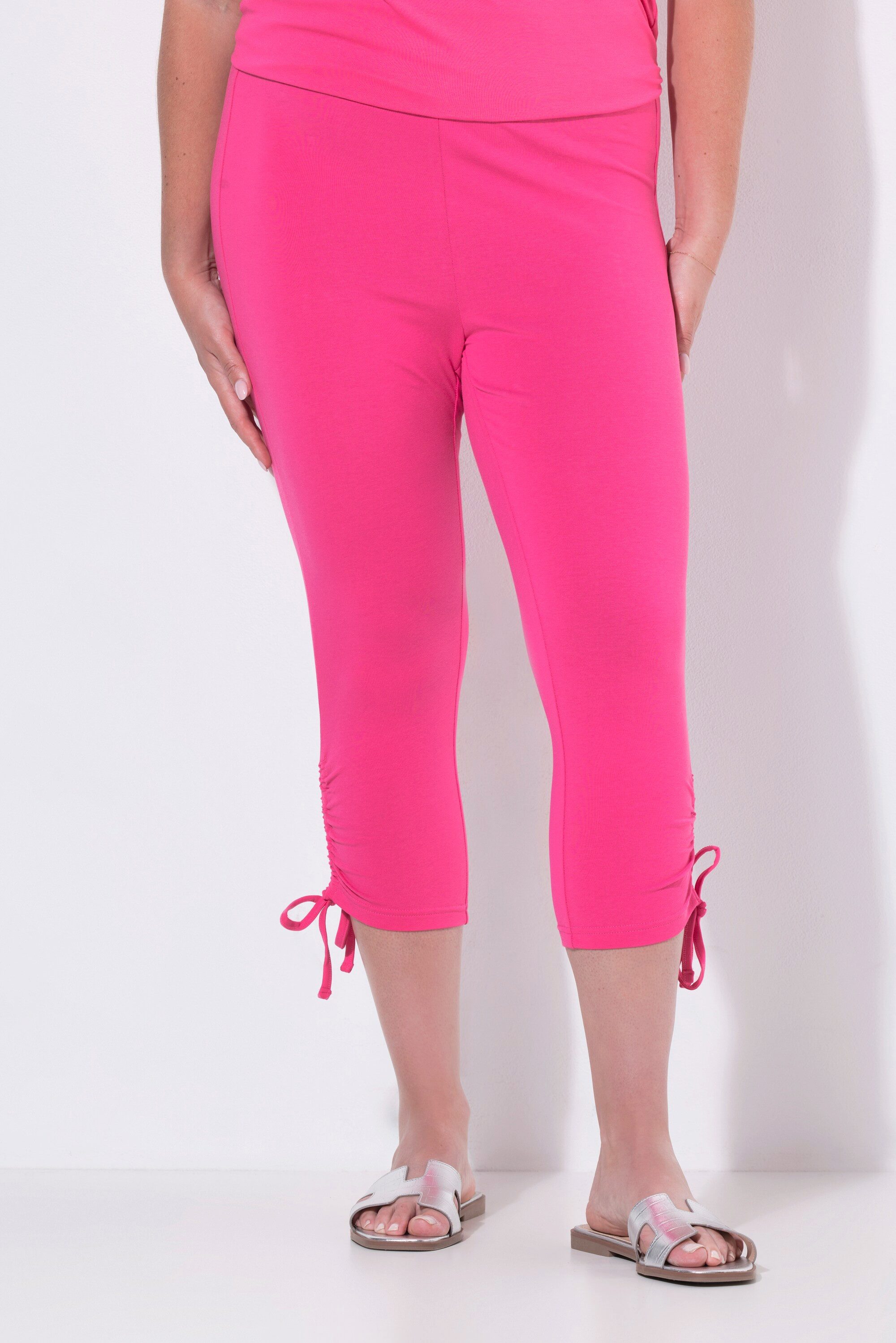 Angel of Style Leggings Capri-Leggings Saum mit Bindeband