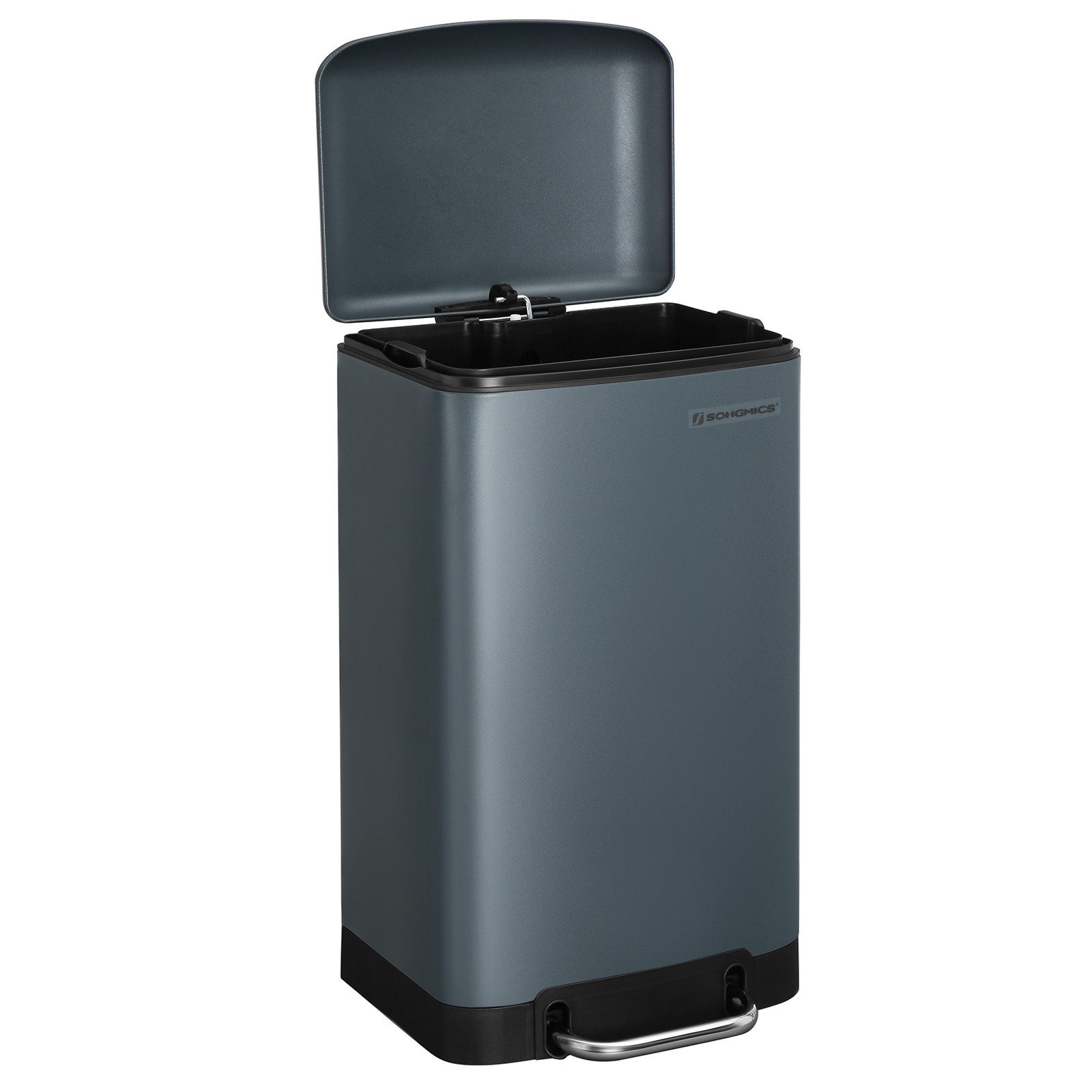 SONGMICS Mülleimer, Abfalleimer, 30L, aus Edelstahl, luftdicht