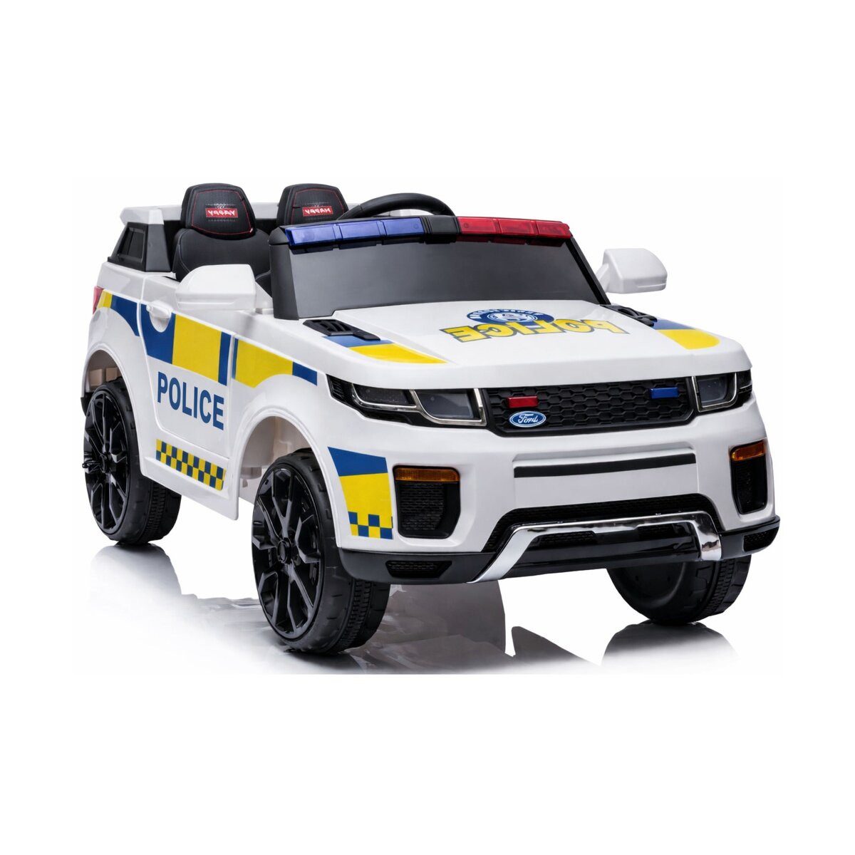 Wisam Elektro-Kinderauto Elektroauto BBH-021 Polizei Weiß