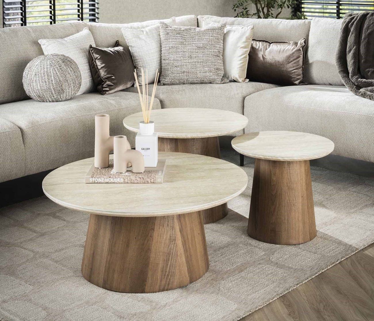 LEVEN Lifestyle Couchtisch VENEZIANO 3´er Set günstig online kaufen