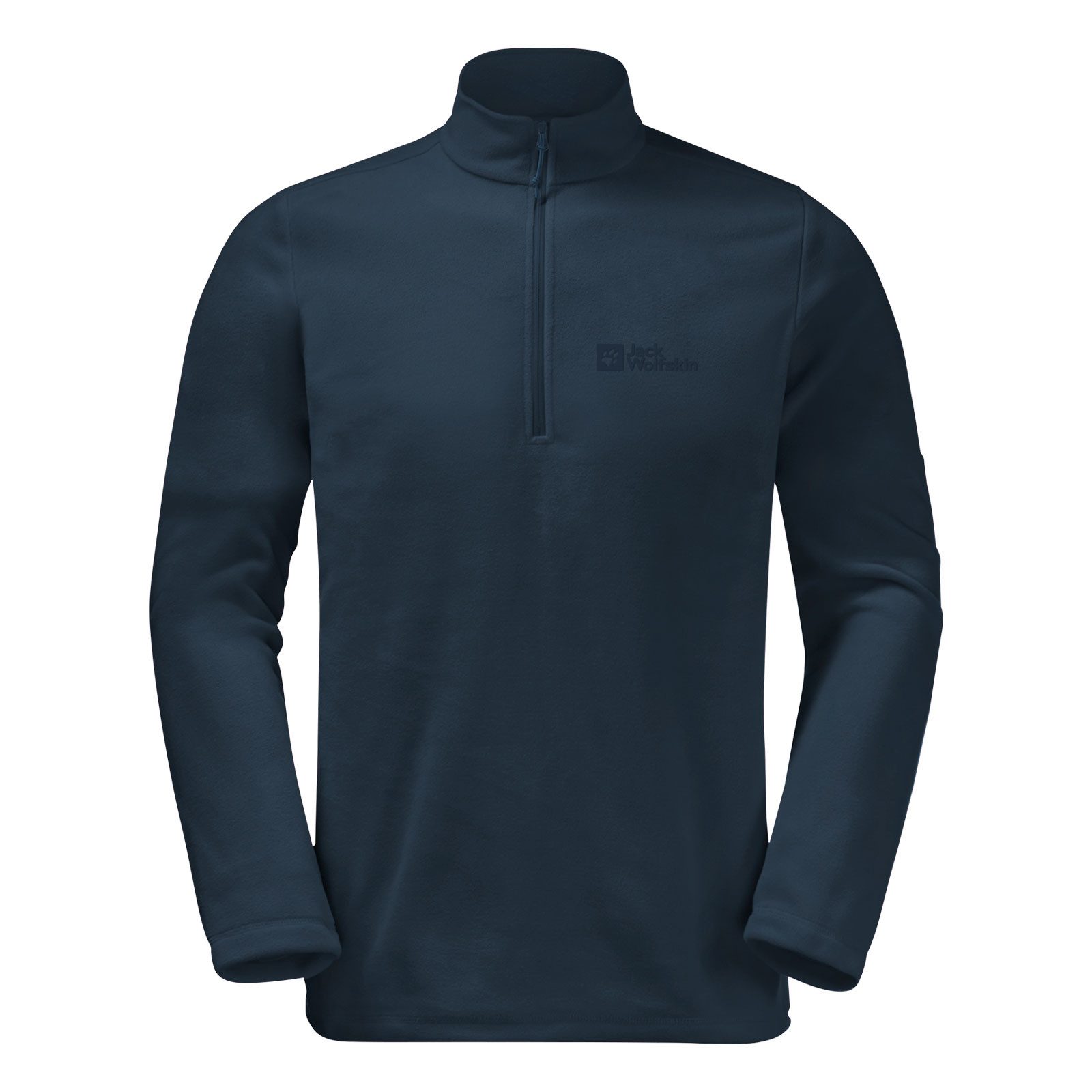 Jack Wolfskin Stehkragenpullover Fleecepullover Taunus mit Markenlogo auf d günstig online kaufen