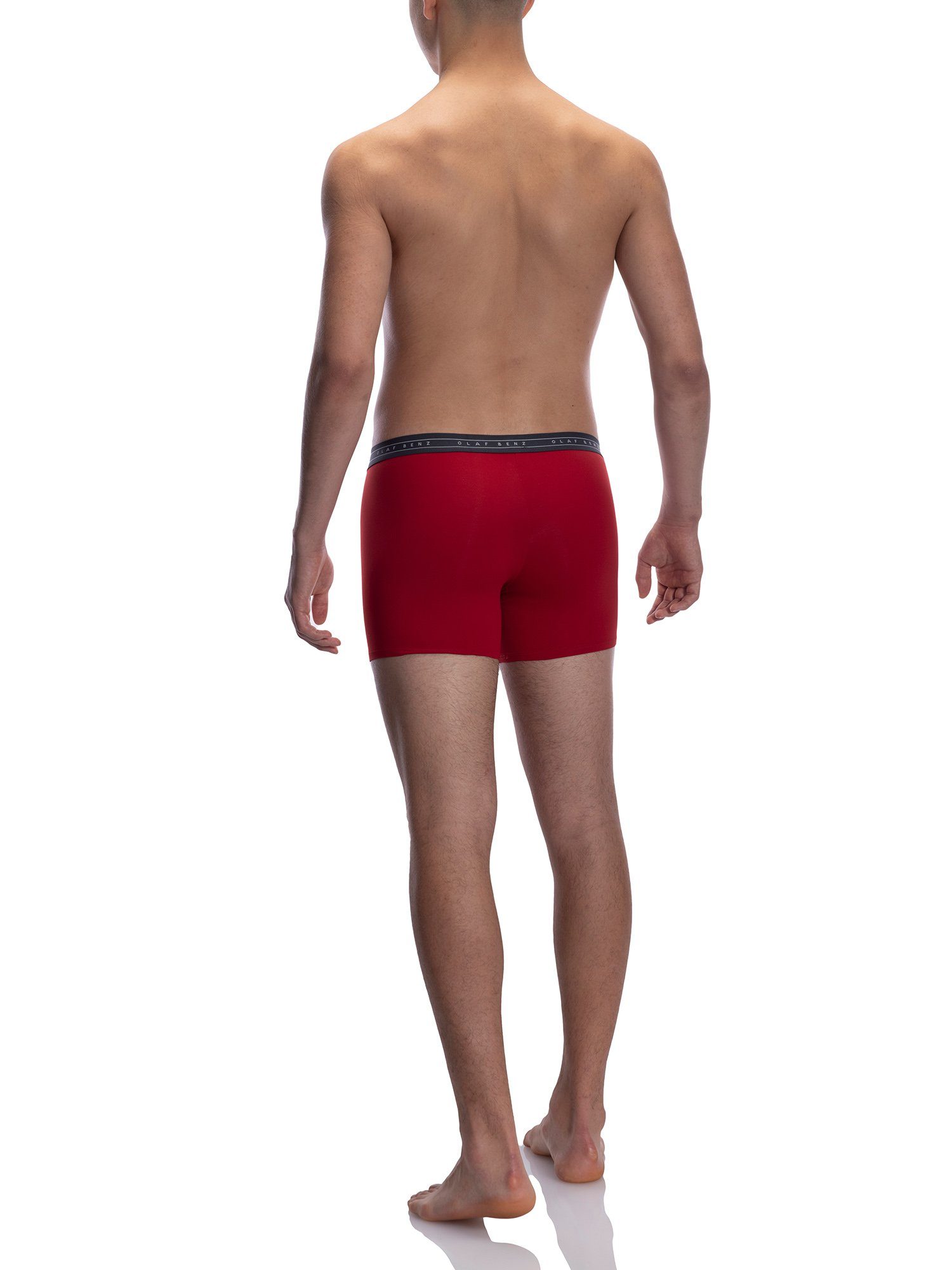 Retro Boxer Boxerpants RED Benz 2059 rot (1-St) Olaf