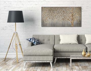 KUNSTLOFT Gemälde Funken der Freude 120x60 cm, Leinwandbild 100% HANDGEMALT Wandbild Wohnzimmer