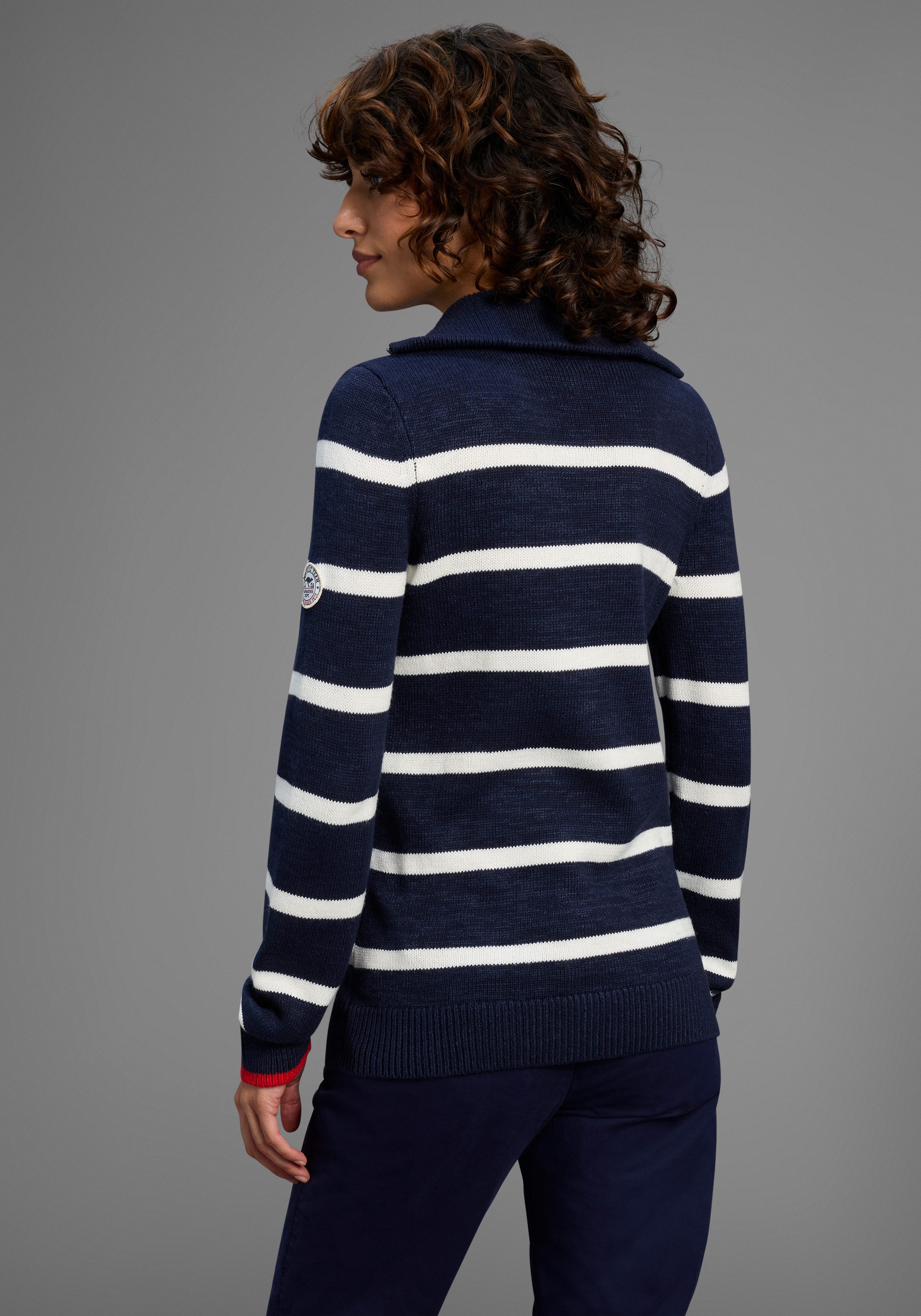 KangaROOS Troyer mit Reißverschluss im klassischen Streifen-Design günstig online kaufen