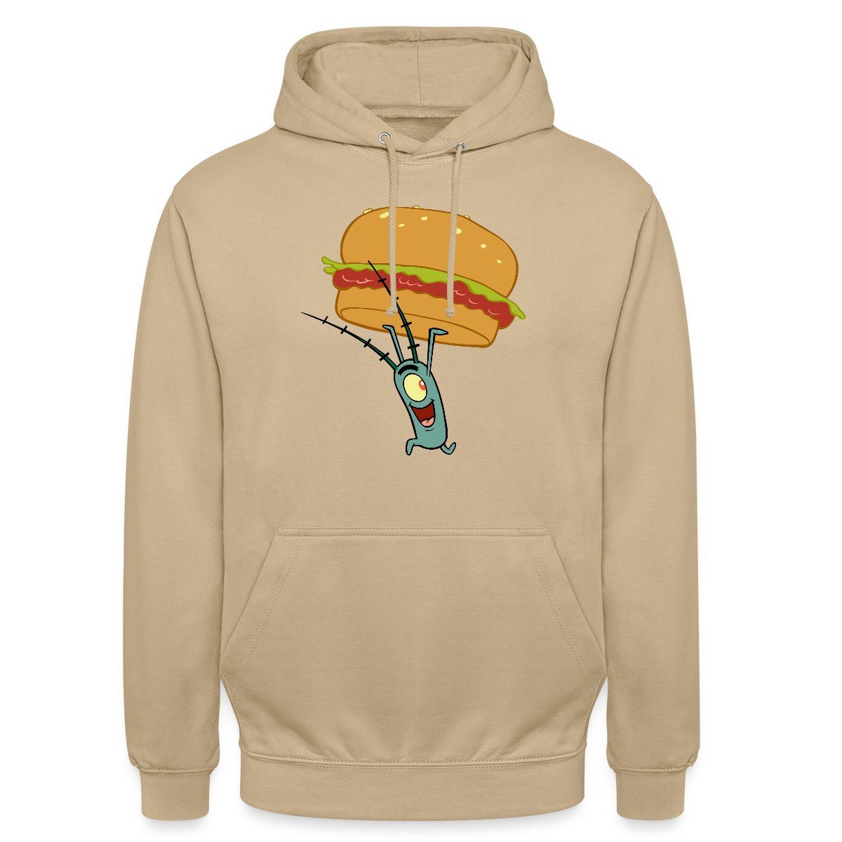 Hoodie Spongebob Schwammkopf Plankton Mit Hamburger Unisex Hoodie