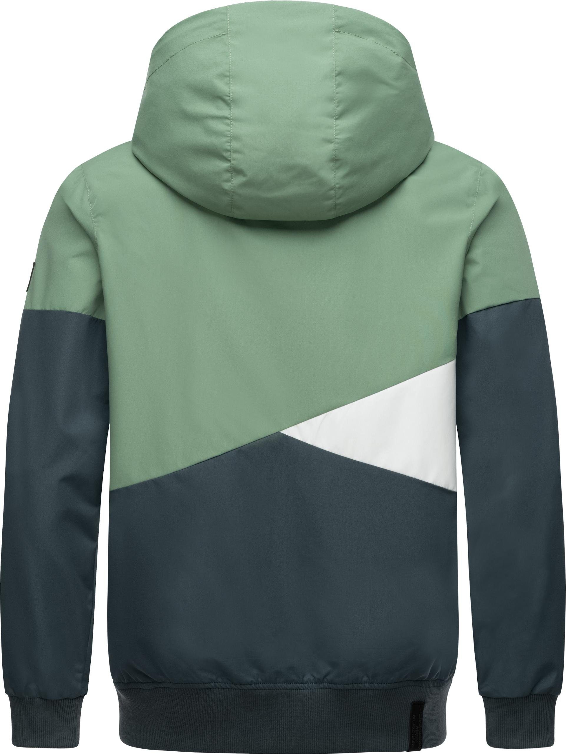 Ragwear Outdoorjacke Renad Ultraleichte wasserdichte Herren Übergangsjacke mit Kapuze