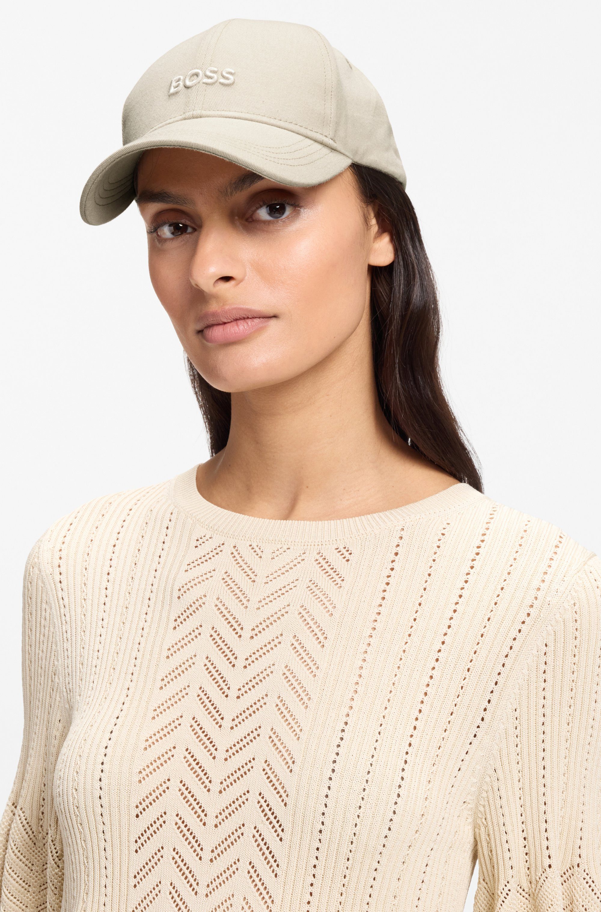 BOSS Baseball Cap Ari mit BOSS Logostickerei Ton in Ton, unisex günstig online kaufen