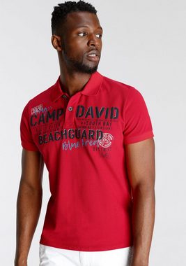CAMP DAVID Poloshirt in hochwertiger Piqué-Qualität
