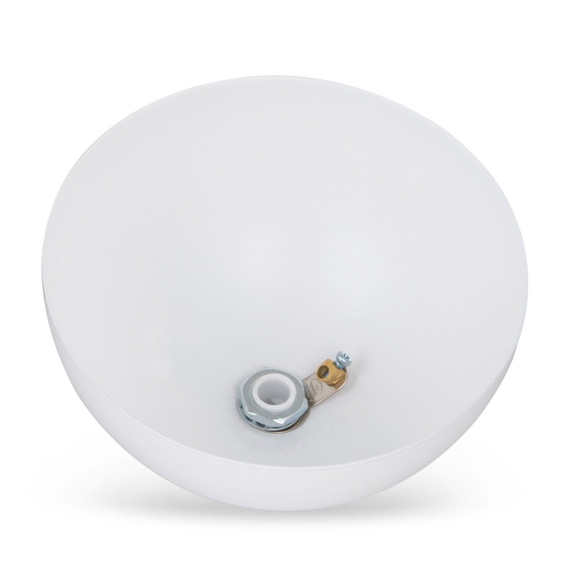 Lightstock Lampen-Verteiler Lampen Baldachin Halbrund, inkl. Klemmnippel für Befestigung am Kabel, Befestigung am Kabel - kein Bohren erforderlich