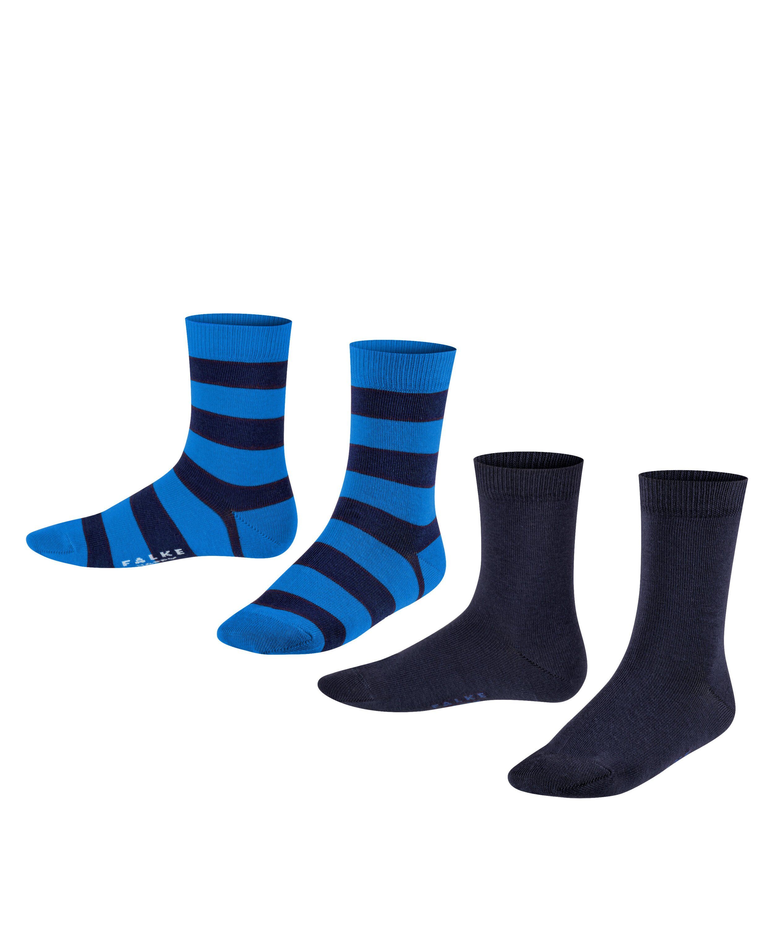 FALKE Socken Happy Stripe 2-Pack (2-Paar) black (3000)