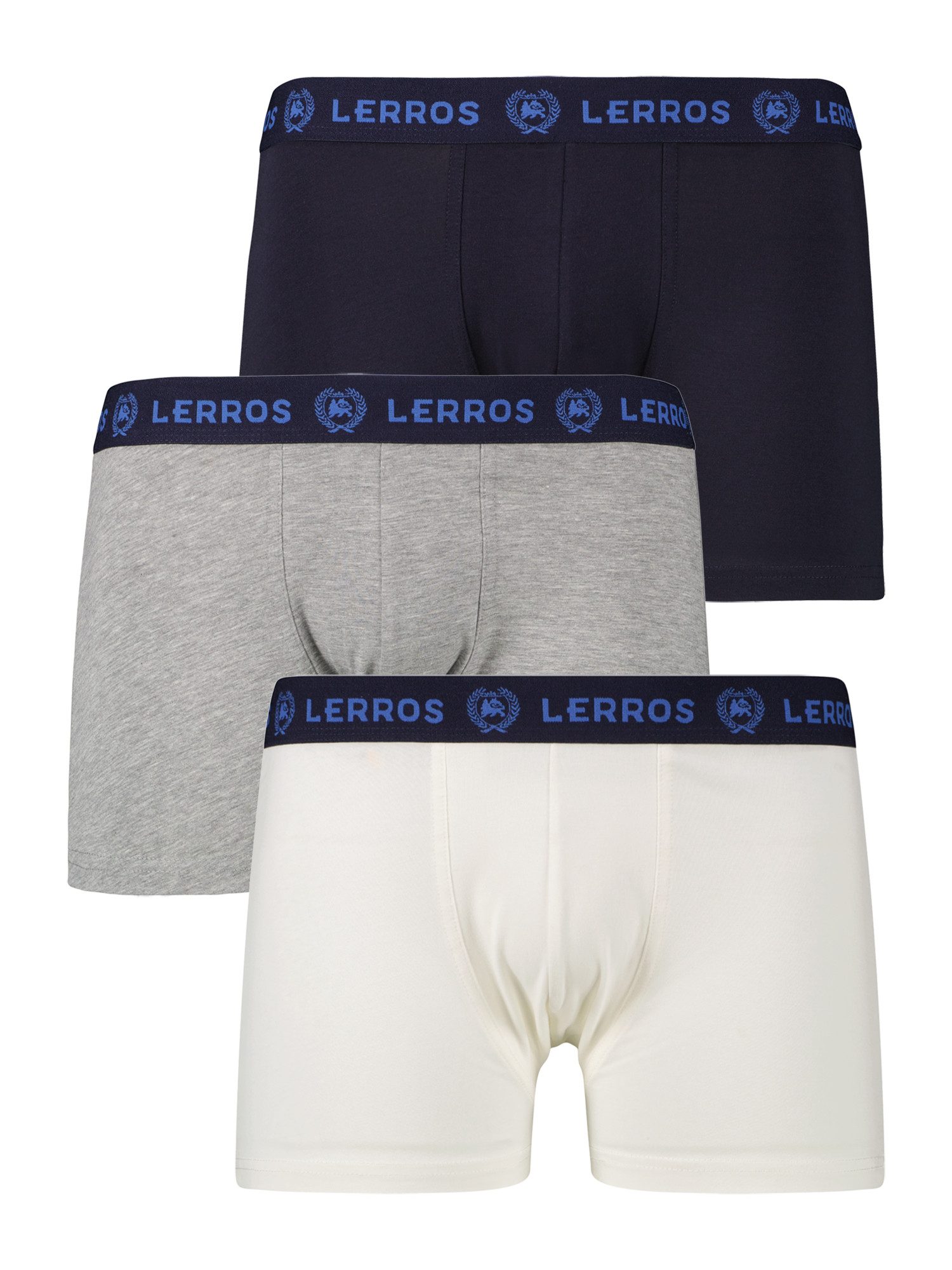 LERROS Boxershorts Boxershorts 3er Pack Mixed Colours Unterhosen, Mehrfarbig, Unterwäsche, 3 Stück, Baumwoll-Elasthan-Mix