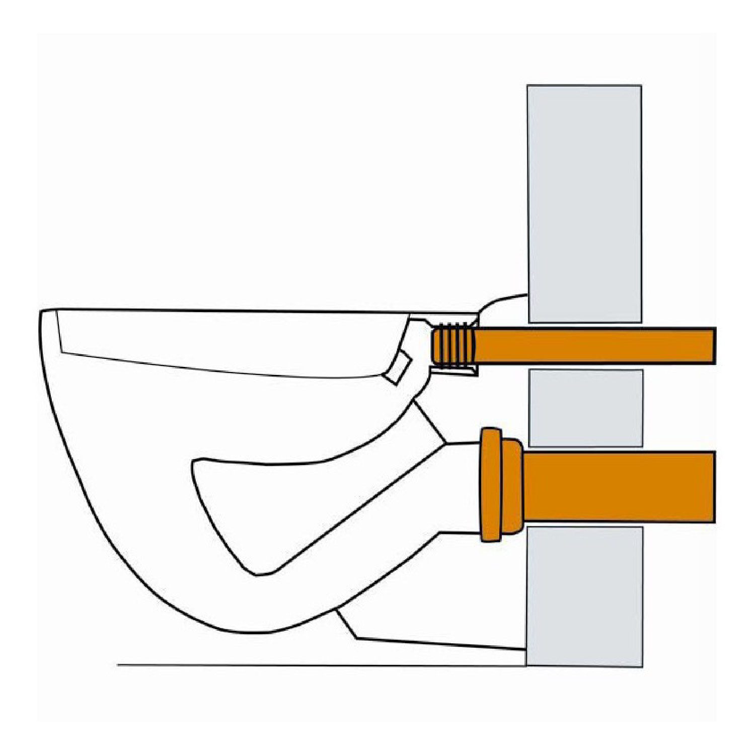 Haas Otto Anschlussgarnitur Wand WC Anschlussgarnitur günstig online kaufen