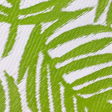 Outdoorteppich Outdoor-Teppich mit Palmenblätter Design in grün, Carpetia, rechteckig