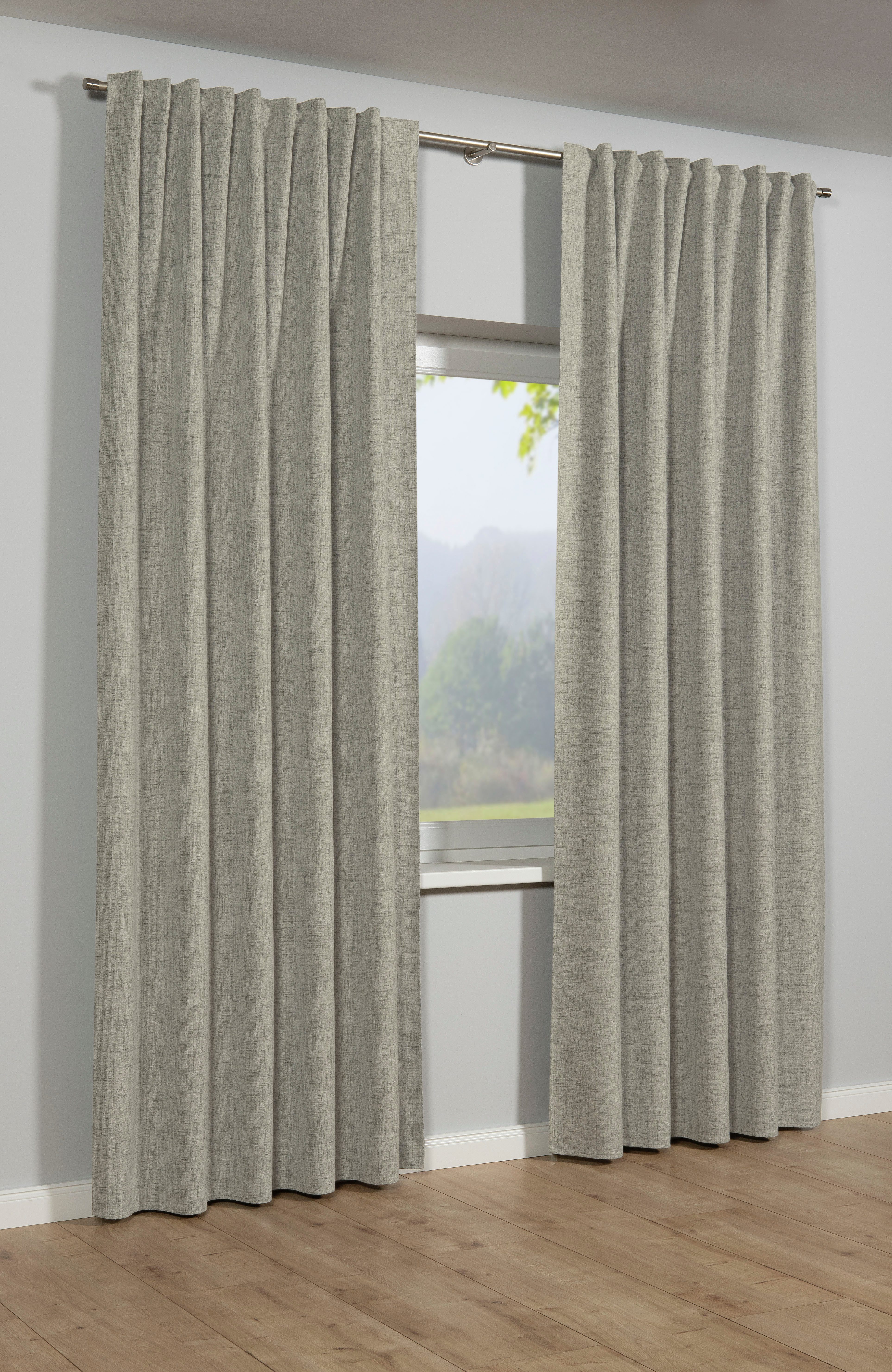 Sehlbach Gardine Schal Blackout Struktur (1 St), Schlaufen, verdunkelnd, mi günstig online kaufen