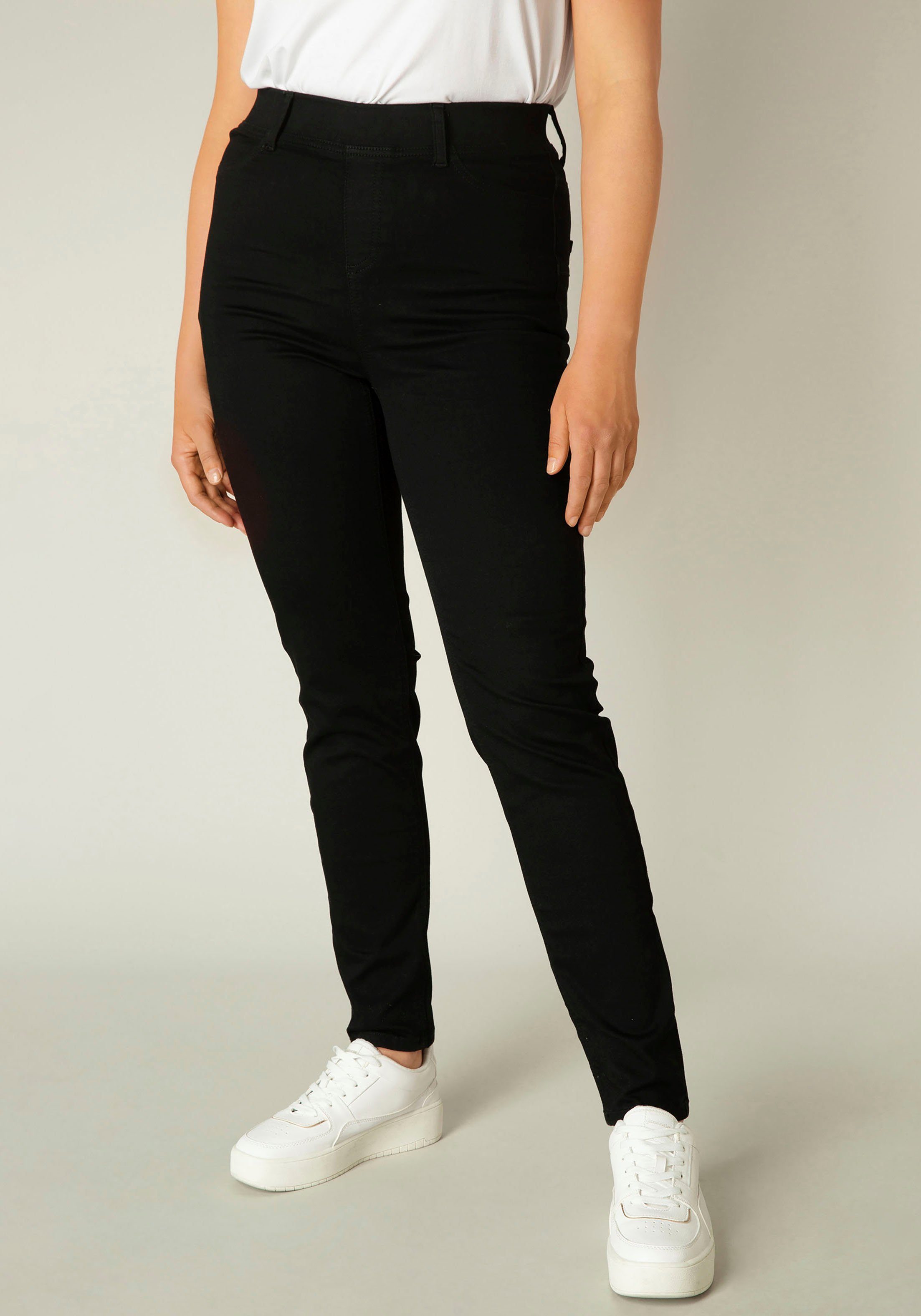 Base Level Curvy Jeansjeggings Tessa Bequeme Schlupfform mit angedeuteten Taschen die nicht auftragen