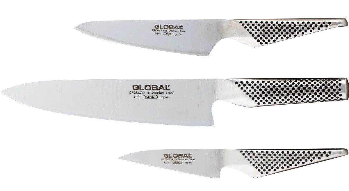 GLOBAL Ножи-Set Global G-237 Ножиset 3 teilig, G-2, GS-3 und GS-7, G-237