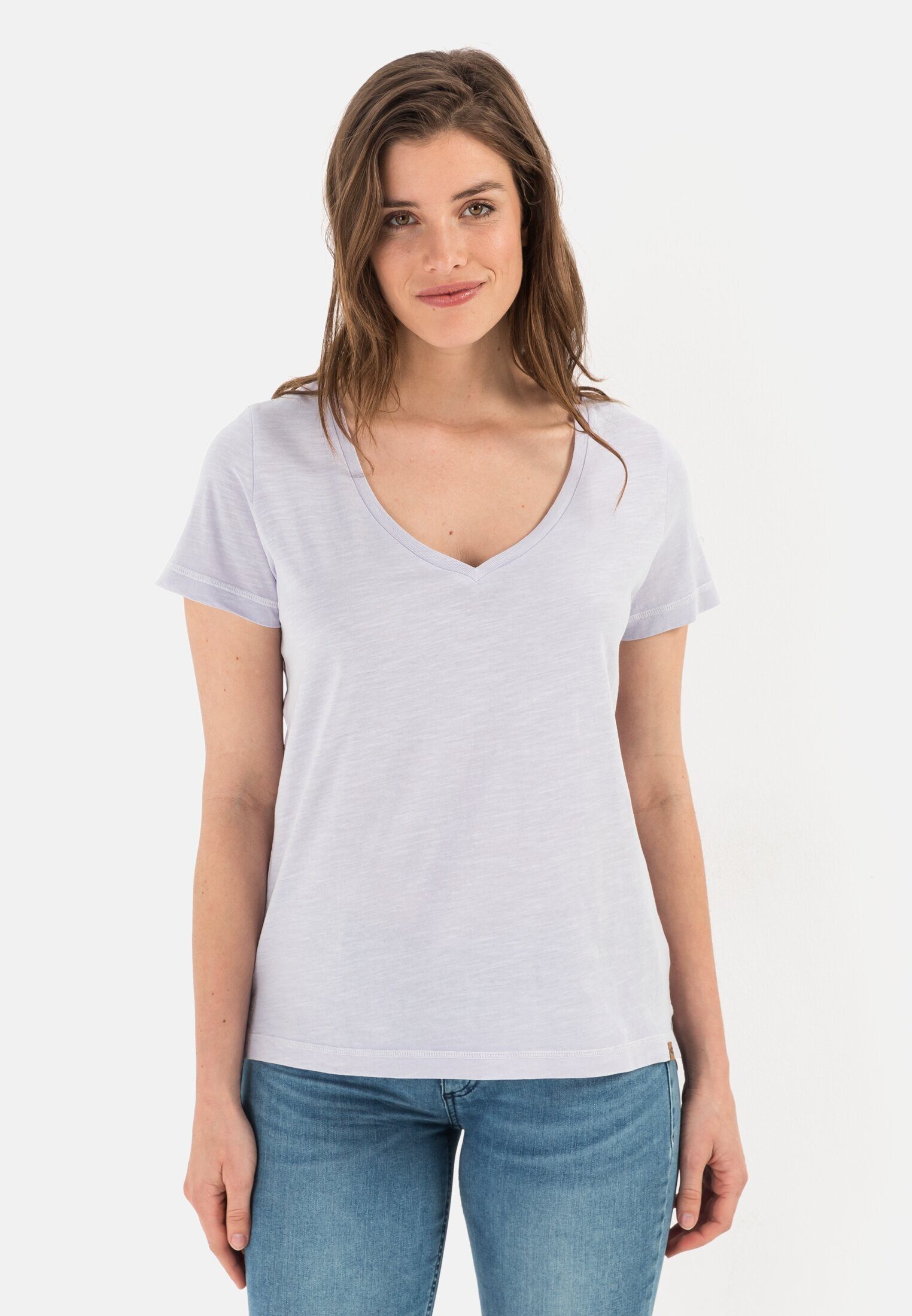 Cotton-Jersey aus Lavendel Organic T-Shirt active camel