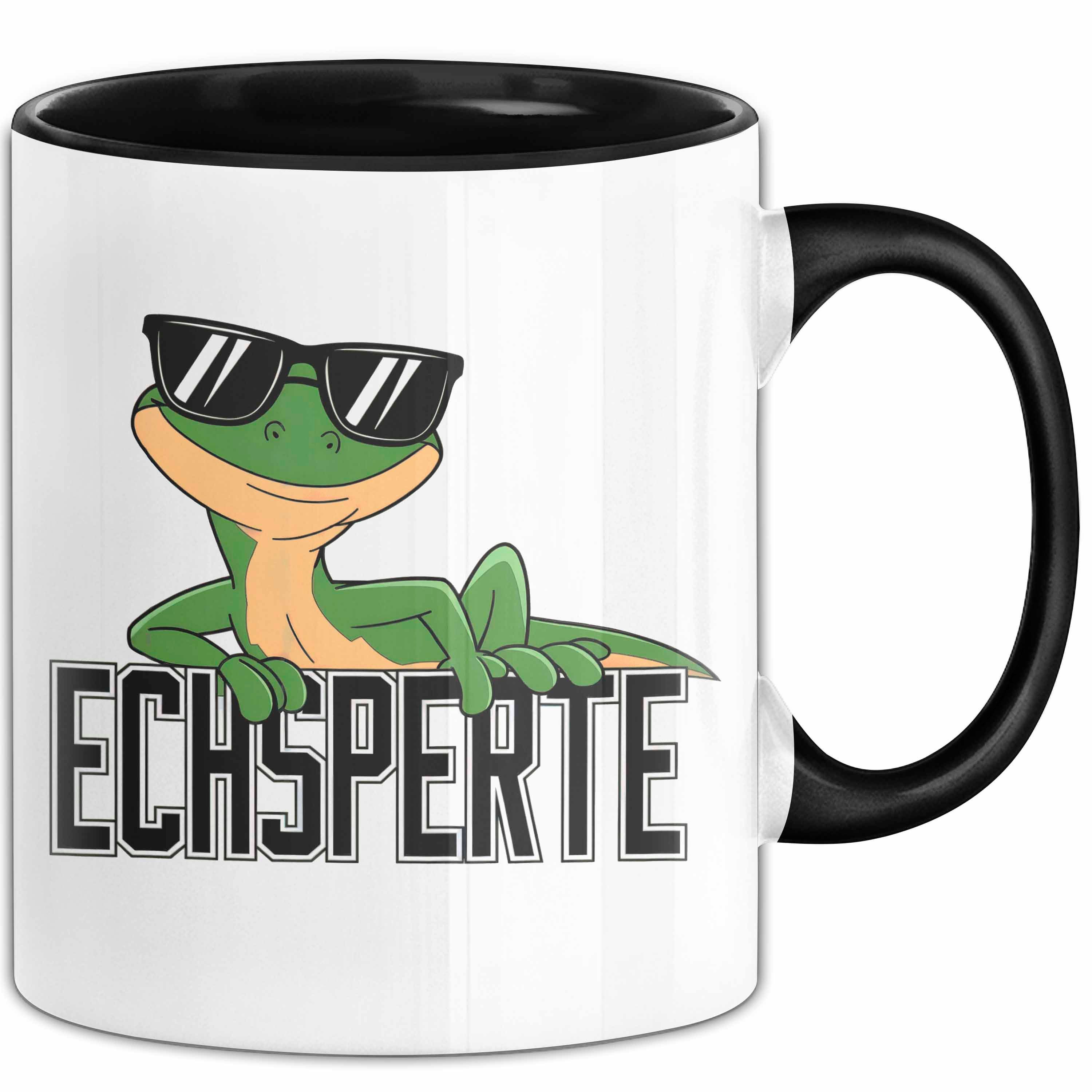 Trendation Tasse Reptil Leopardgecko Echse Tasse Geschenk Lustige Geschenkidee Spruch