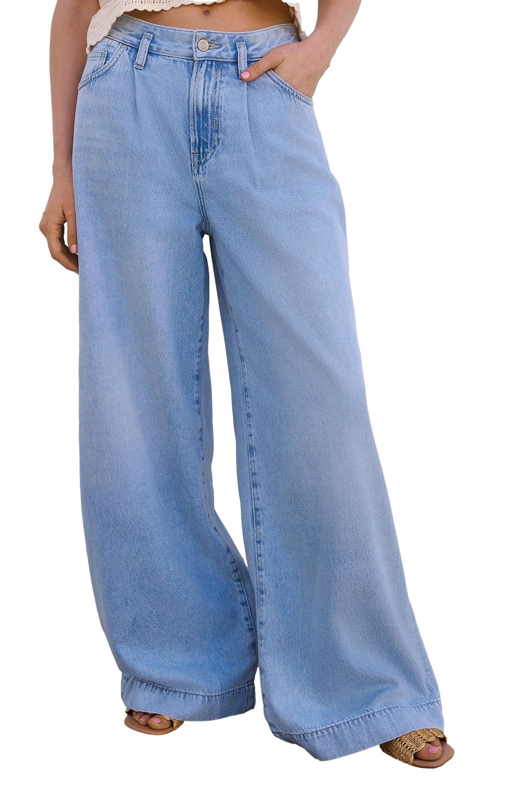 Next Weite Jeans Palazzo-Jeans mit weitem günstig online kaufen