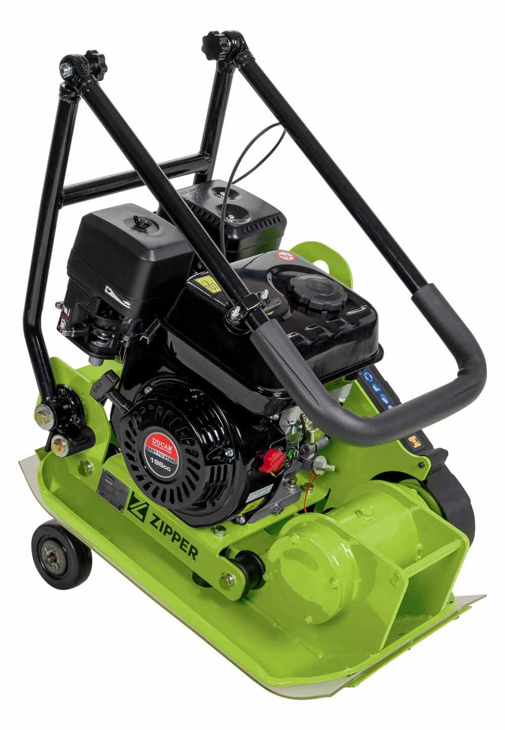 ZIPPER Rüttelplatte, max. 5600 vpm, (LxB) 54,3x36,7 cm, kompakte Größe für Transport und Lagerung