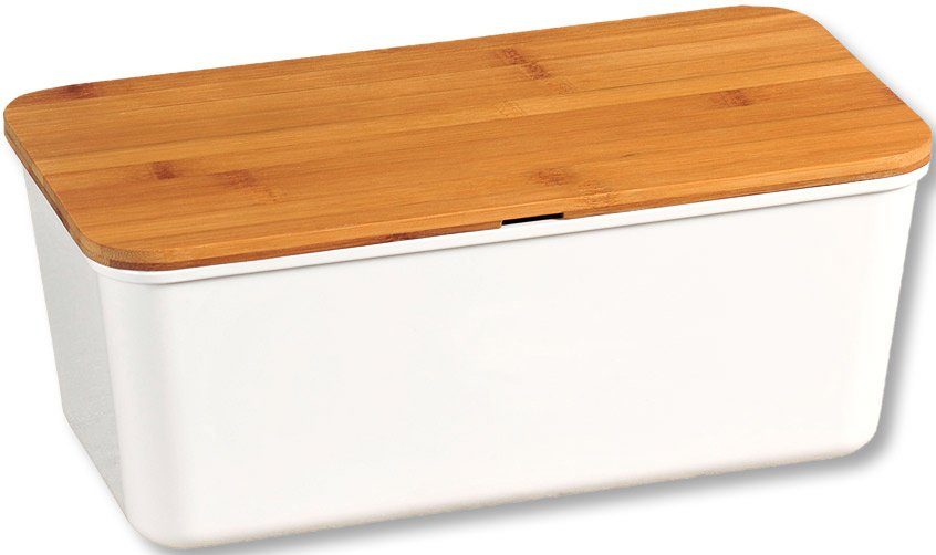 KESPER® Brotkasten, Bambus, Melamin, (1-tlg), mit Deckel als Schneidbrett