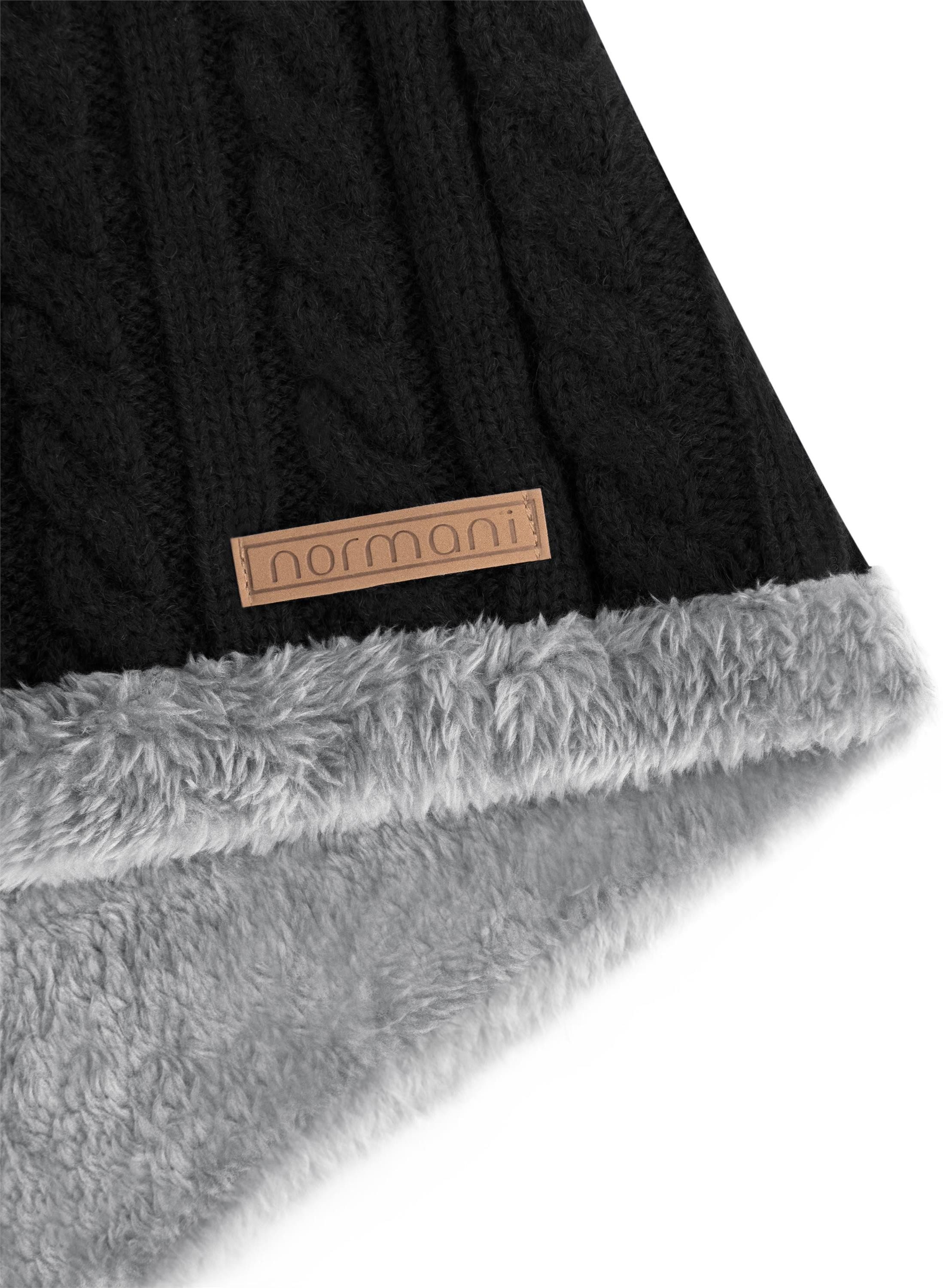 normani Wollschal Winter-Fellschal Kebili, Winterschal Schlauchschal für Damen und Herren