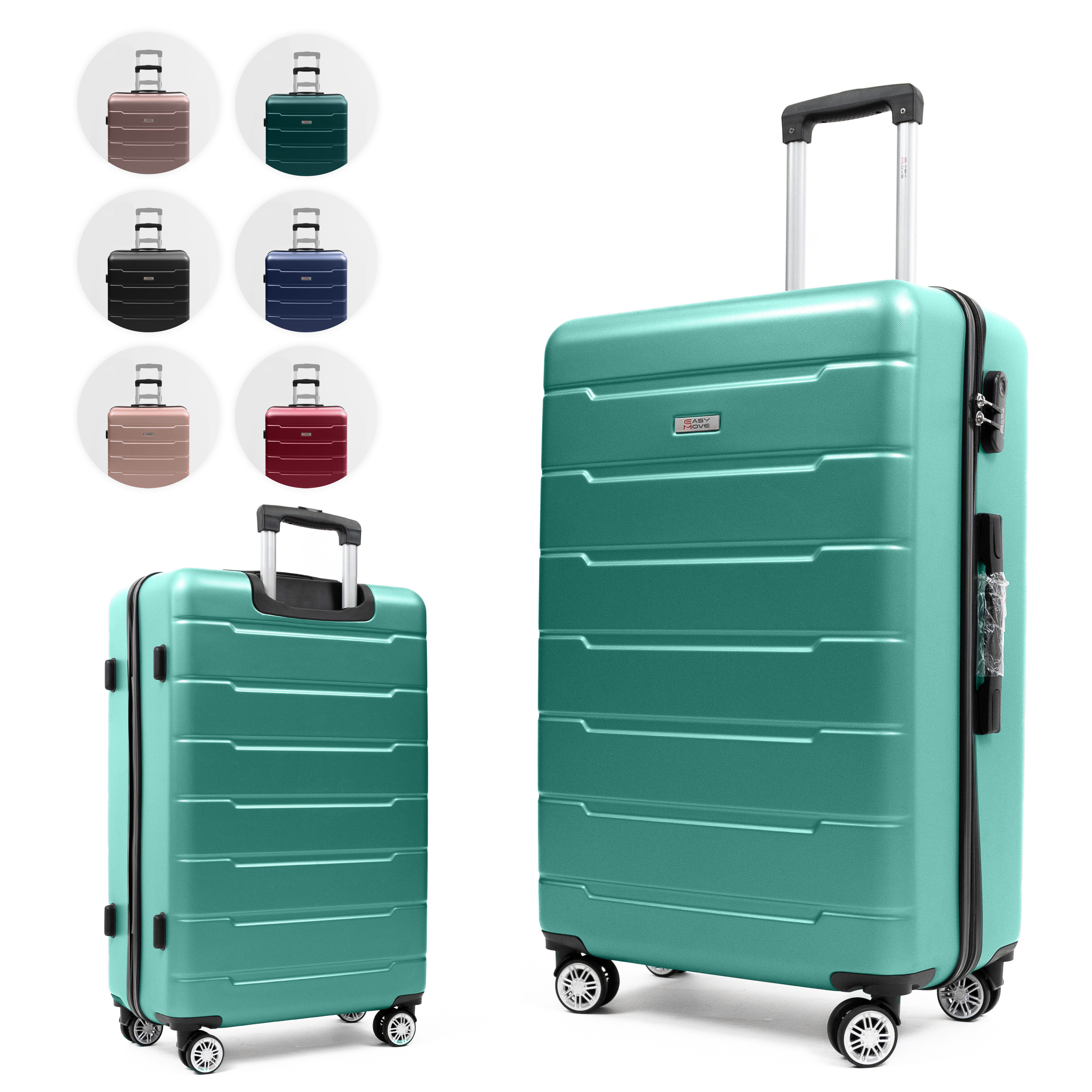 Easy Move Hartschalen-Trolley Leichter Rollkoffer YUG Reisekoffer, 4 Rollen günstig online kaufen