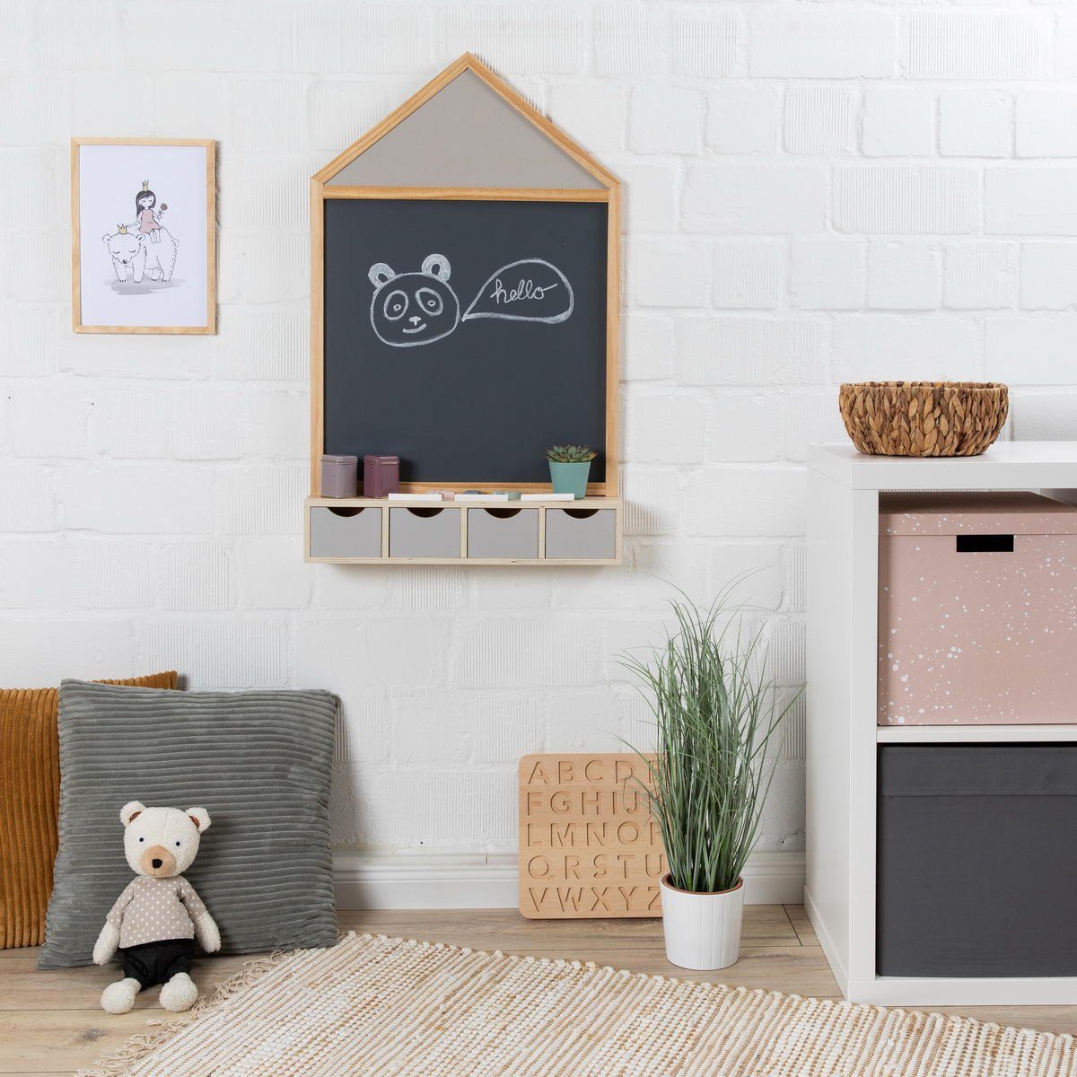 MUSTERKIND® Wandtafel Juncus, natur/warmgrau günstig online kaufen