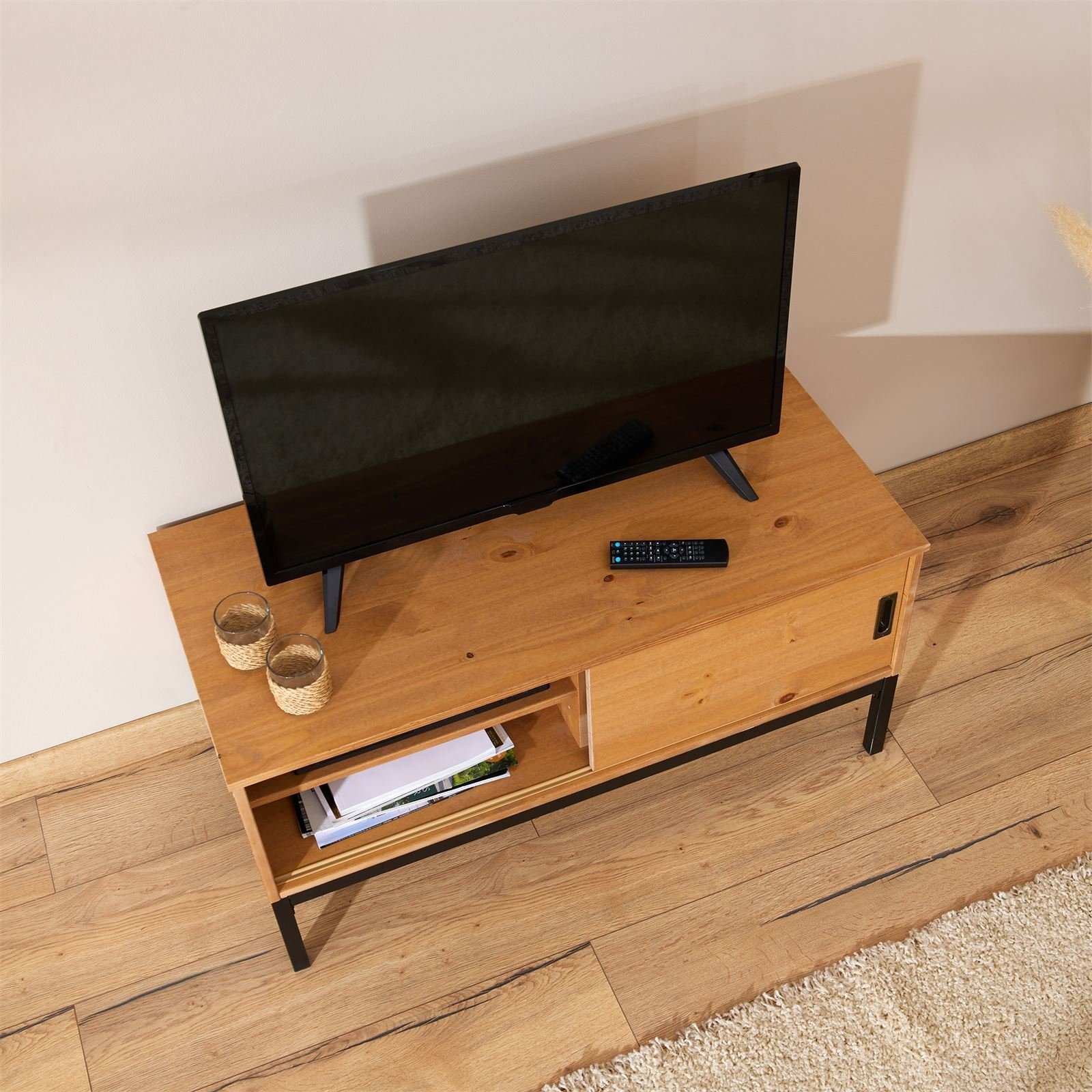IDIMEX Lowboard SELMA, Lowboard Fernsehtisch TV Möbel Tisch Schrank Fernsehschrank Industrial