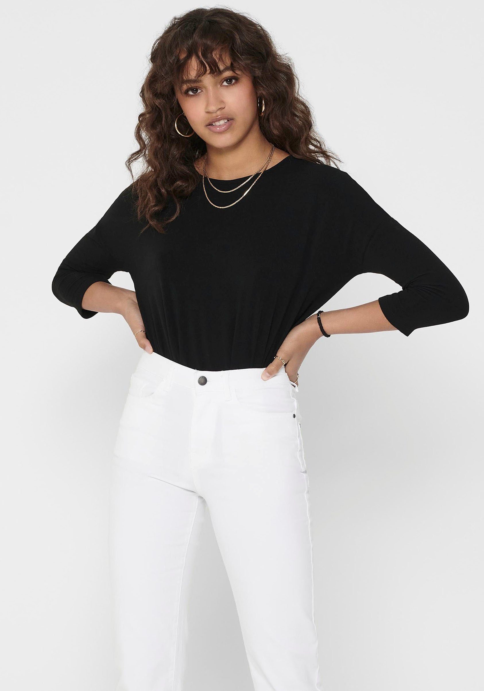 3/4-Arm-Shirt ONLGLAMOUR 3/4 TOP JRS NOOS