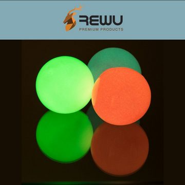 ReWu Spielschiene Throw & Glow Balls, leuchten im dunkeln
