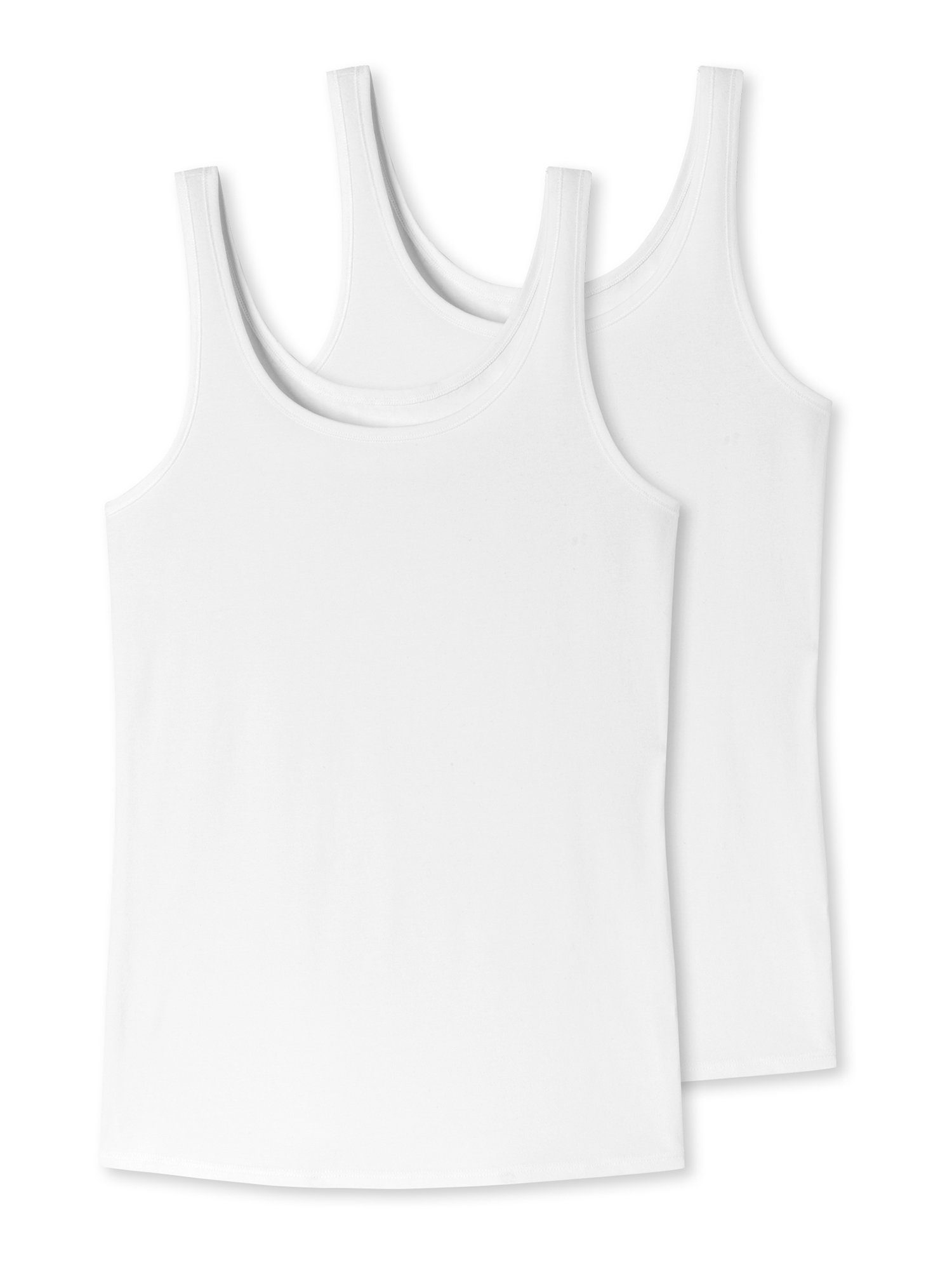 uncover by SCHIESSER Trägertop "UNCOVER Cotton", (2er Pack), tiefer Rundhal günstig online kaufen