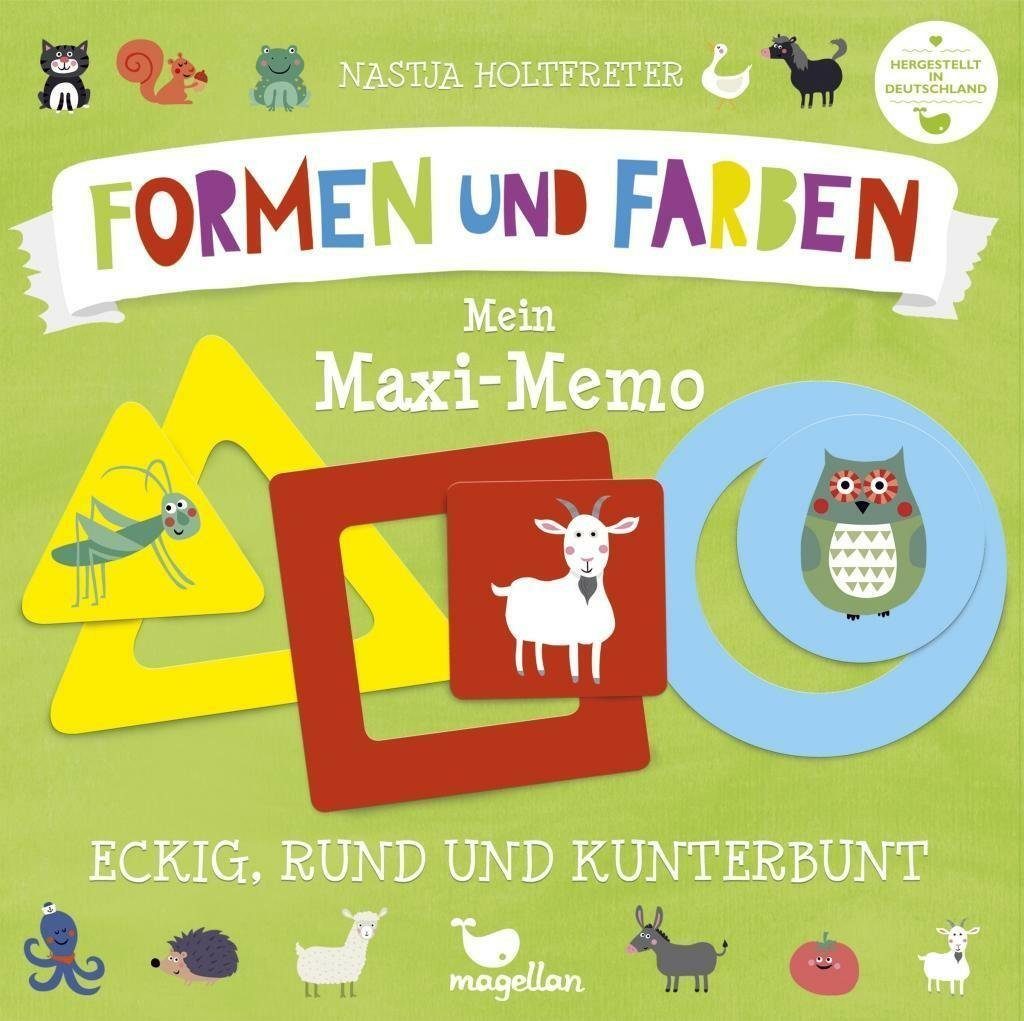 kunterbunt - Magellan Maxi-Memo rund und Mein - und Farben Formen Spiel, Eckig,