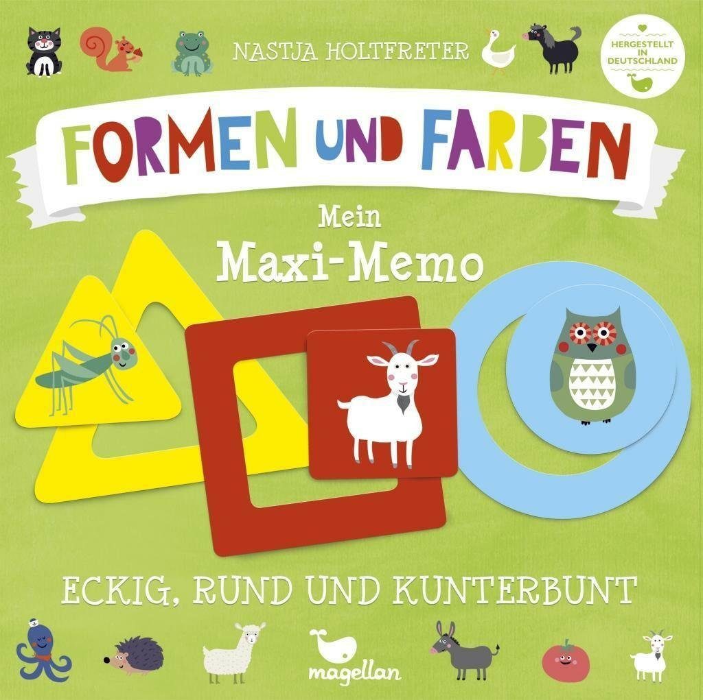 Magellan Spiel, Eckig, rund und kunterbunt - Mein Maxi-Memo - Formen und Farben