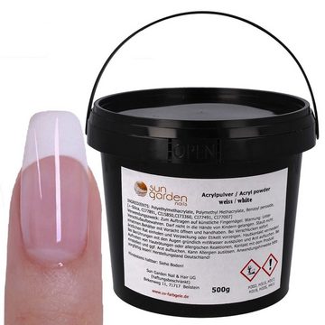 Sun Garden Nails UV-Gel Acryl Pulver weiß 500g