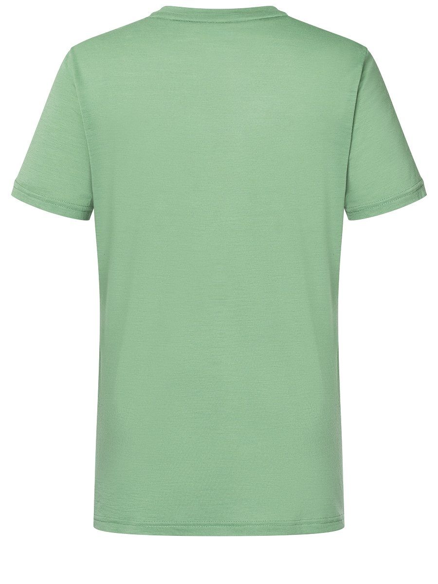 SUPER.NATURAL T-Shirt Merino Frost/Stone Loden TEE Merino-Materialmix DISCOVER sportlicher T-Shirt M Grey