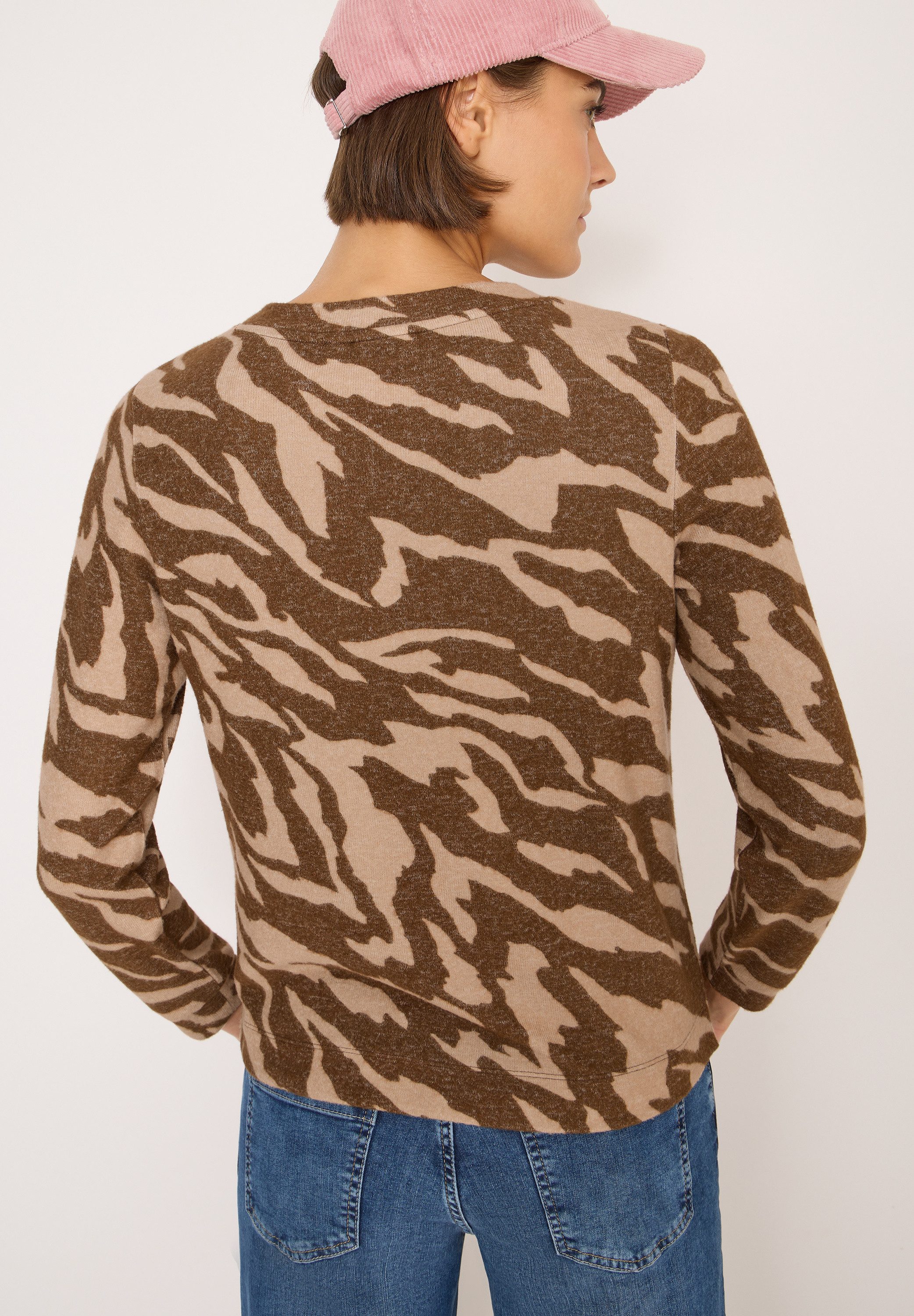 CECIL Sweater mit Animal-Print und in günstig online kaufen