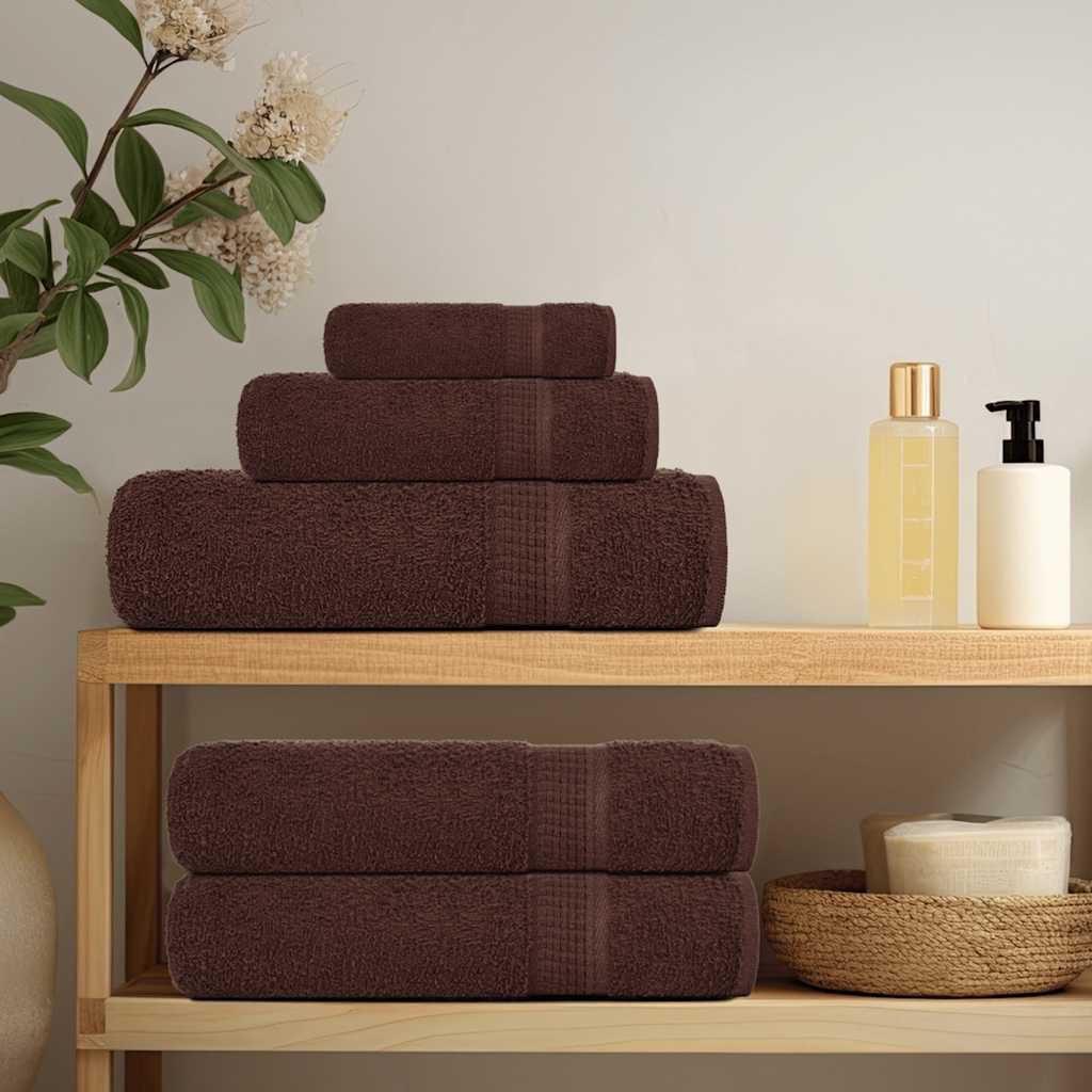 vidaXL Handtuch Seiftücher 4 Stk. Braun günstig online kaufen