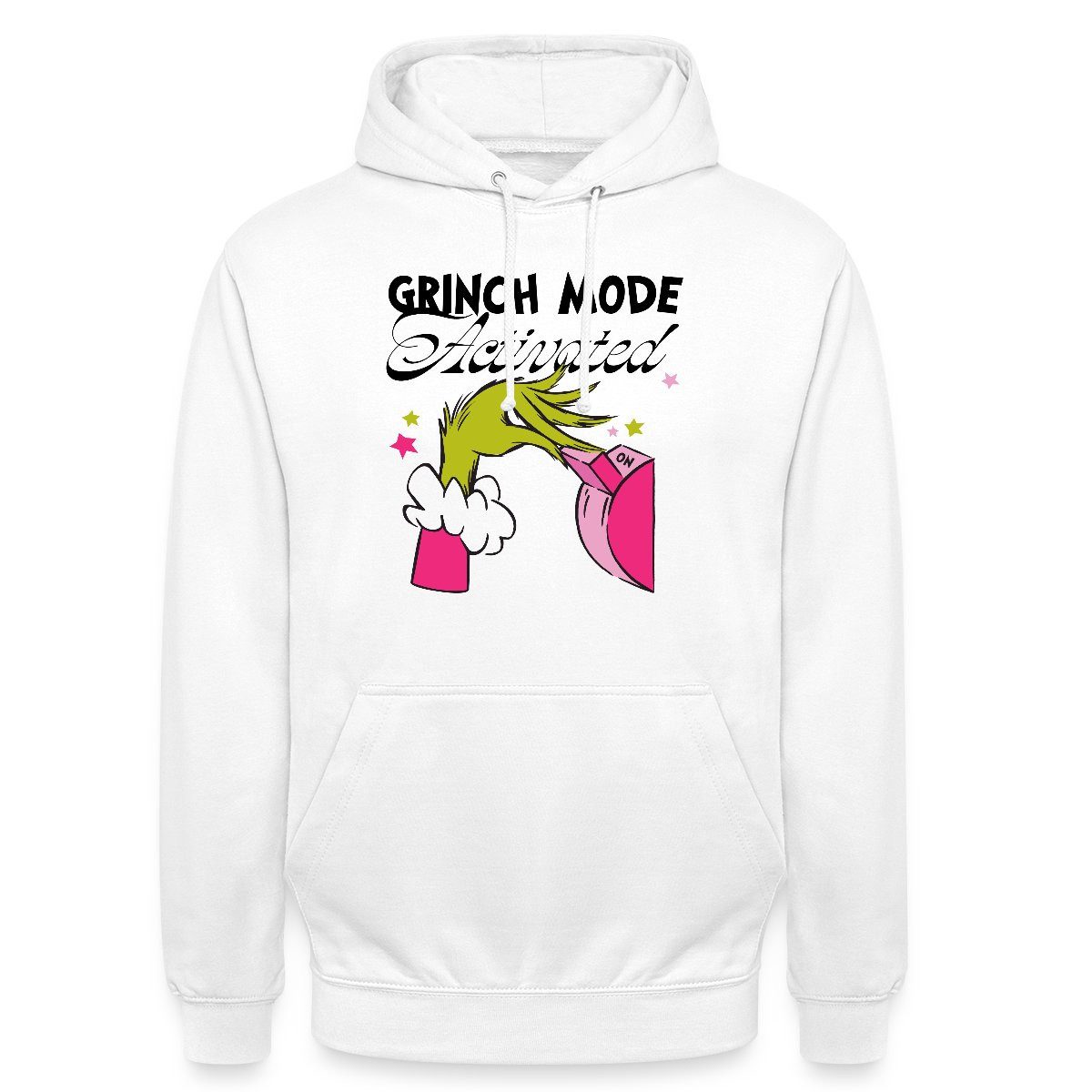 Spreadshirt Hoodie Der Grinch Statement Grinch Mode Activated Unisex Hoodie (1-tlg)